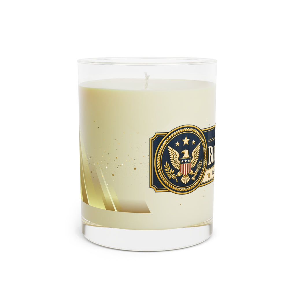 Bureau of Burning Questions Scented Soy Candle | Faux Government Seal | 65-Hour Burn