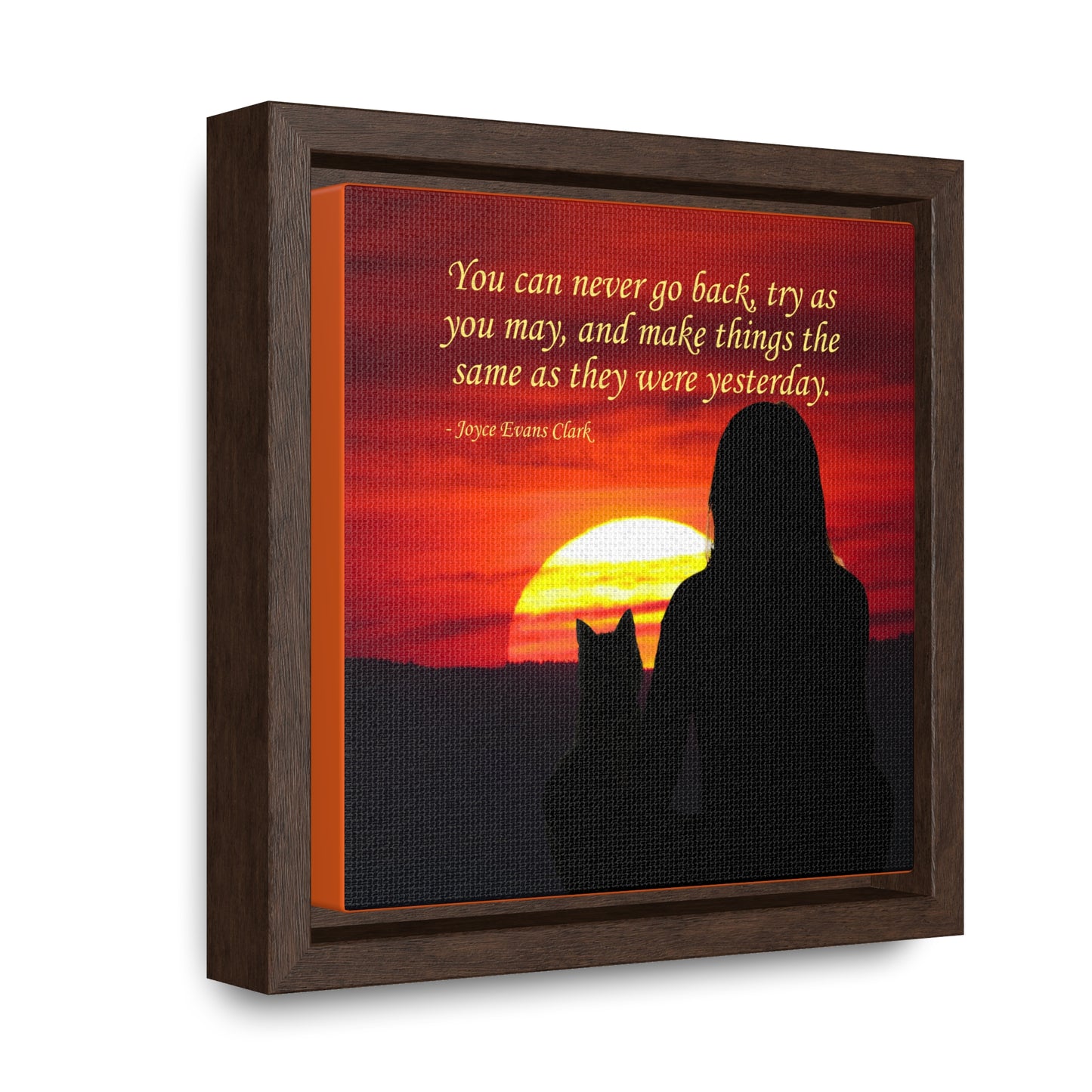 Try As You May Gallery Canvas Wraps, Square Frame
