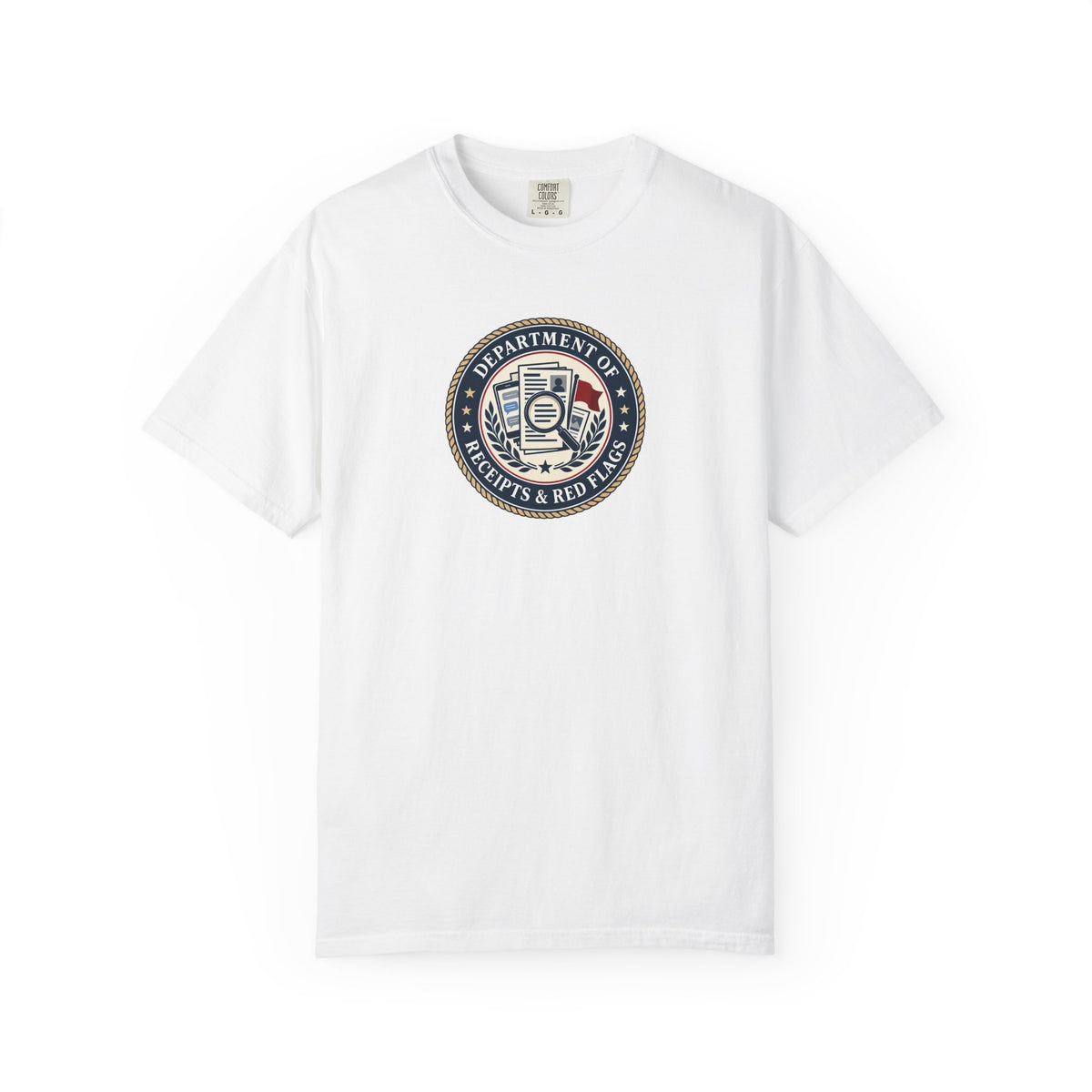Department of Receipts & Red Flags T-Shirt | True Crime Faux Agency Tee