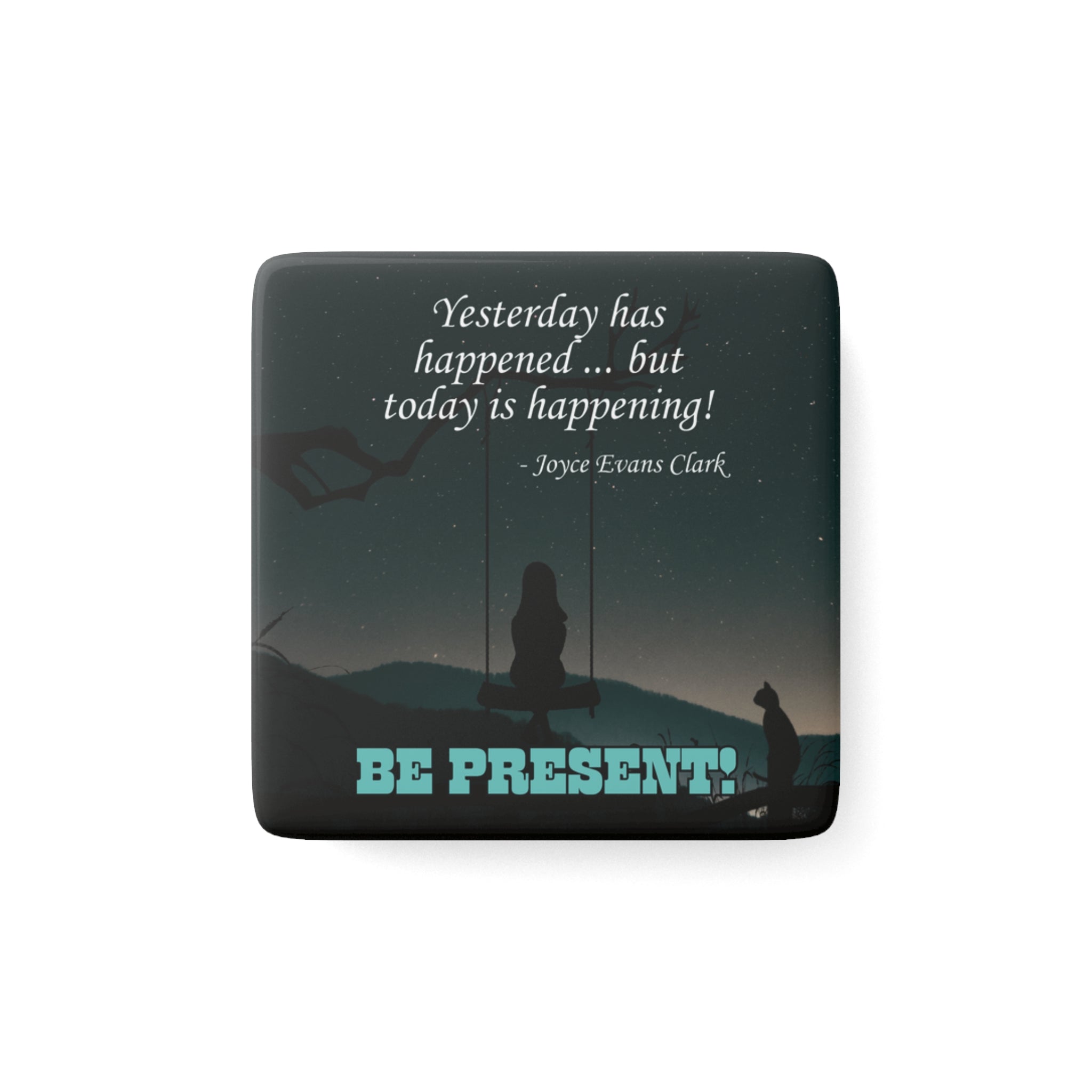 Photo depicting the ​Happening Magnet, Square from EpiAl's Shop.