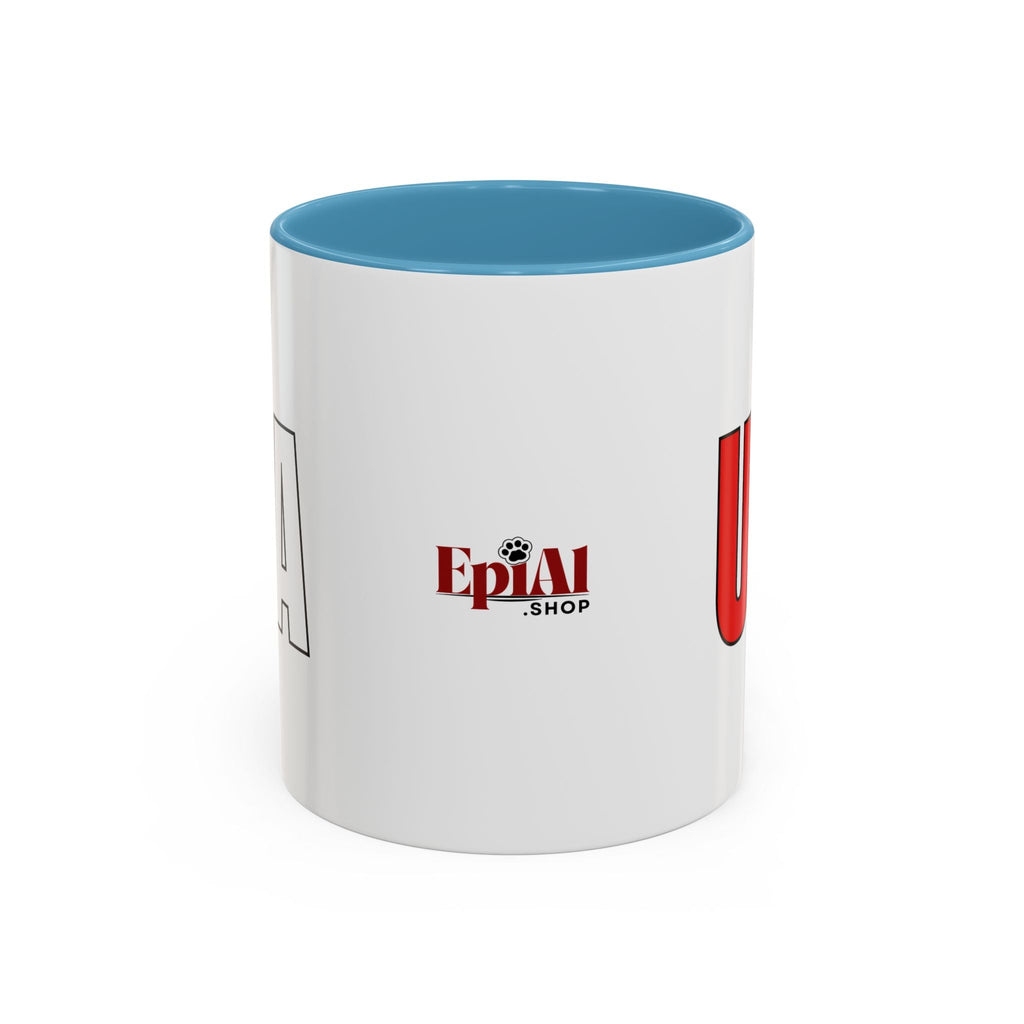 Trump USA Accent Coffee Mug Printify