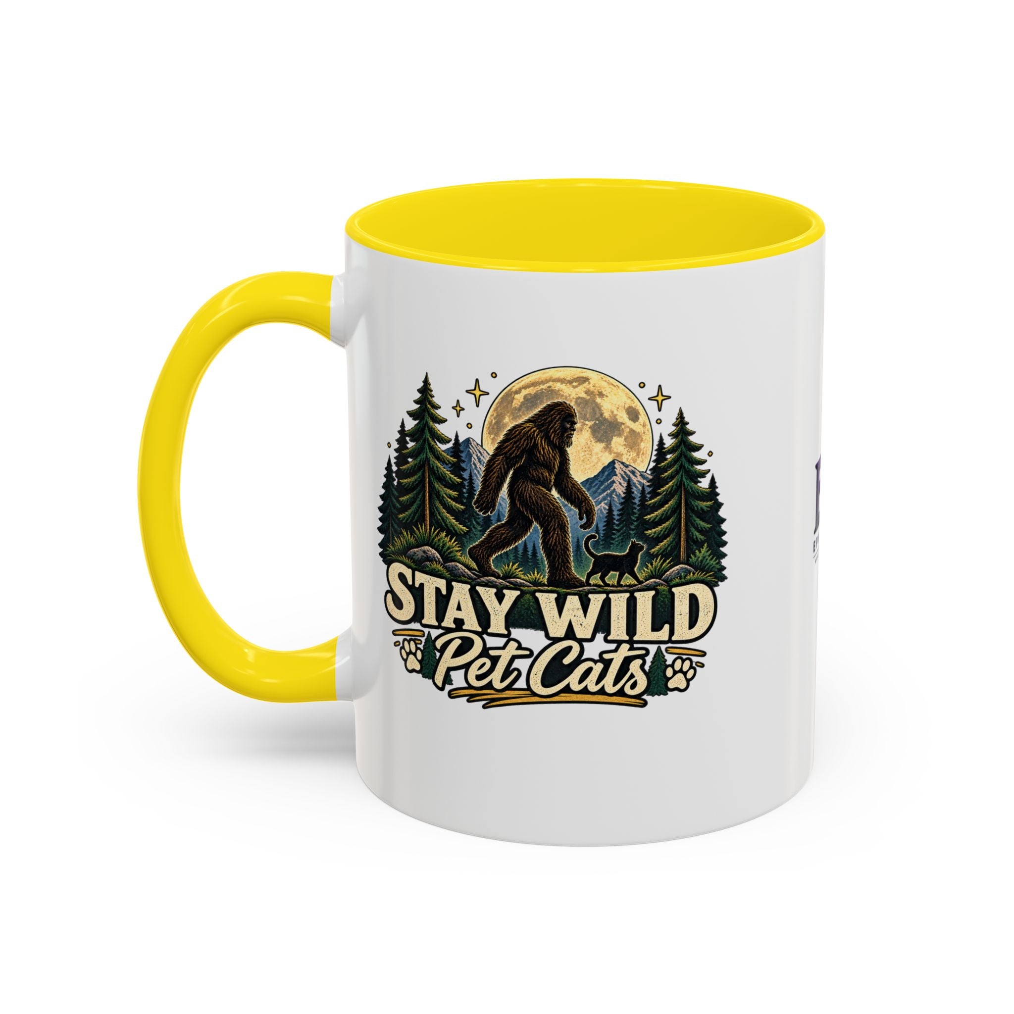 Stay Wild Pet Cats Sasquatch Accent Mug