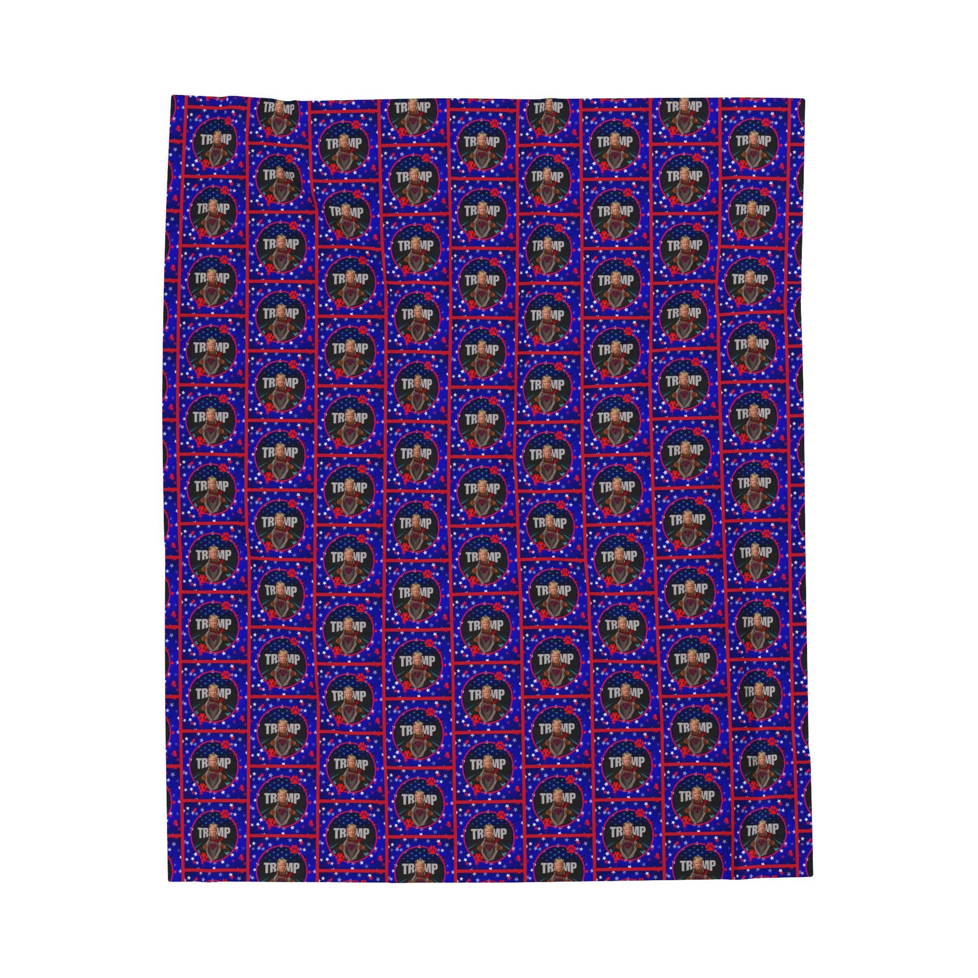 Stars & Trump 47 Velveteen Plush Blanket