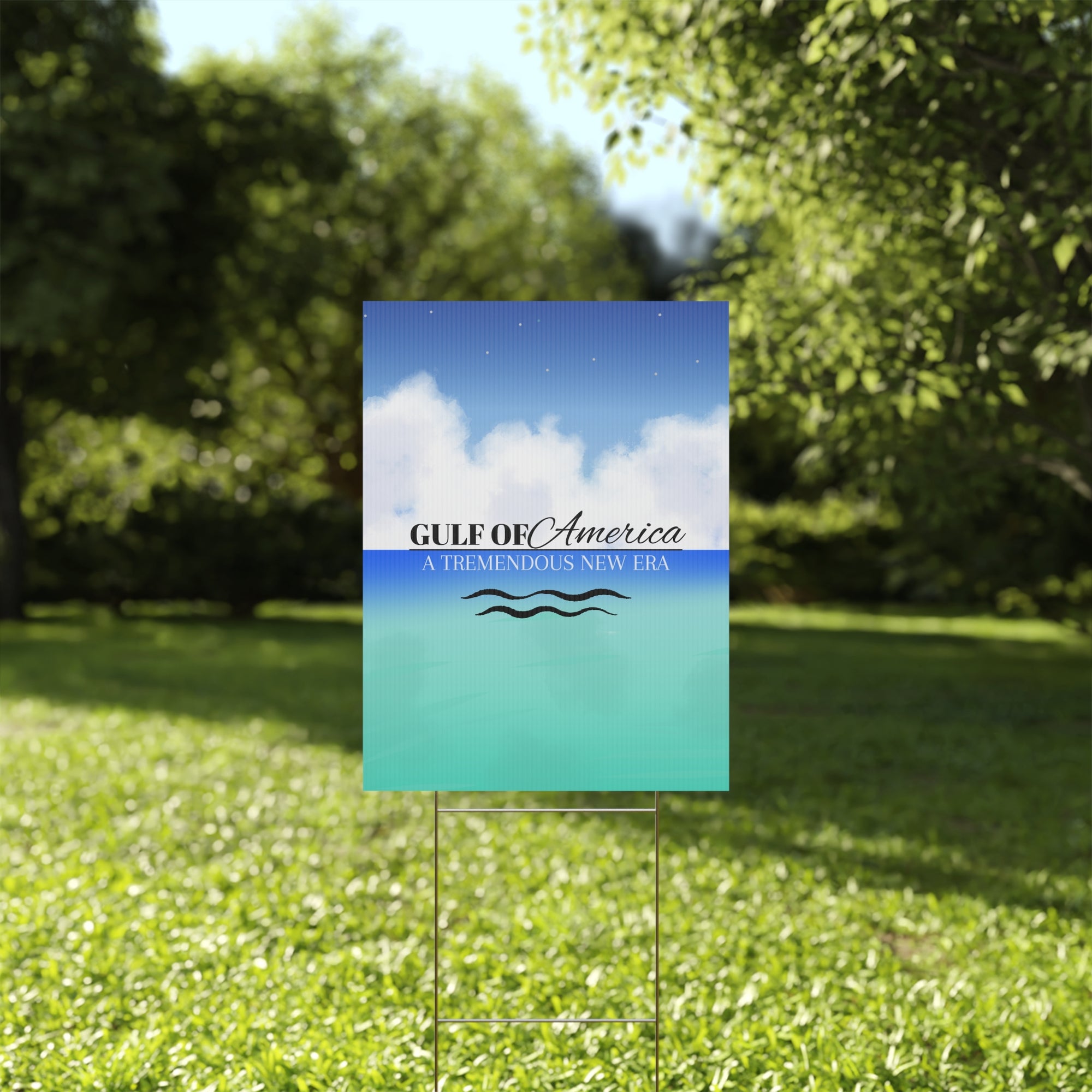 American Gulf Plastic Yard Sign