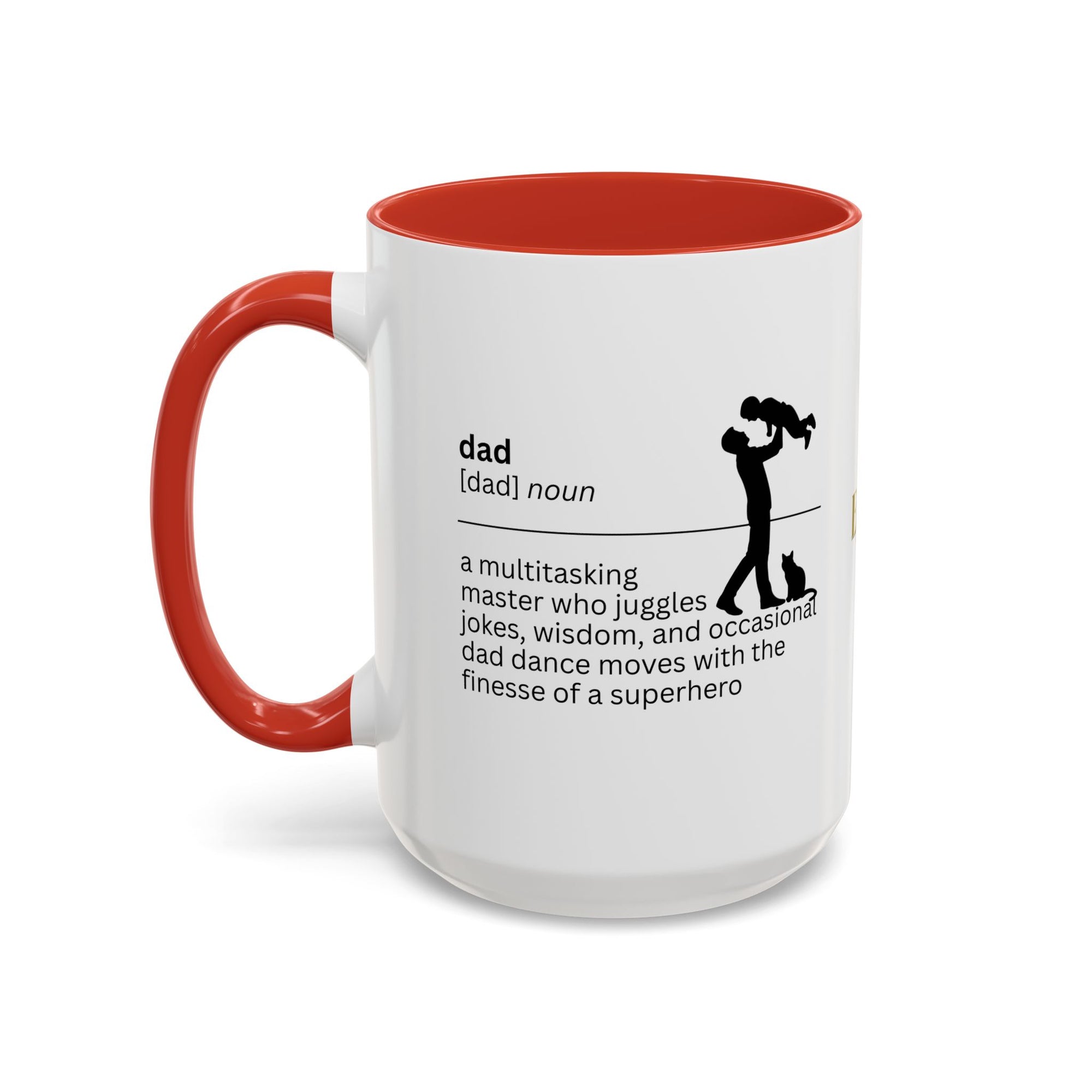 Dad Multitasking Accent Coffee Mug - Perfect Gift for Dads