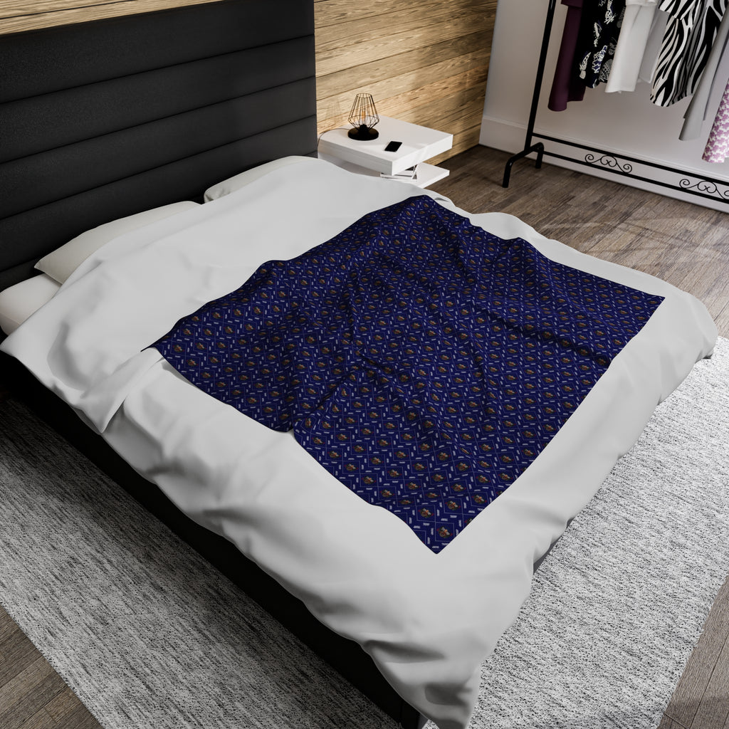 Trump Pattern Velveteen Plush Blanket