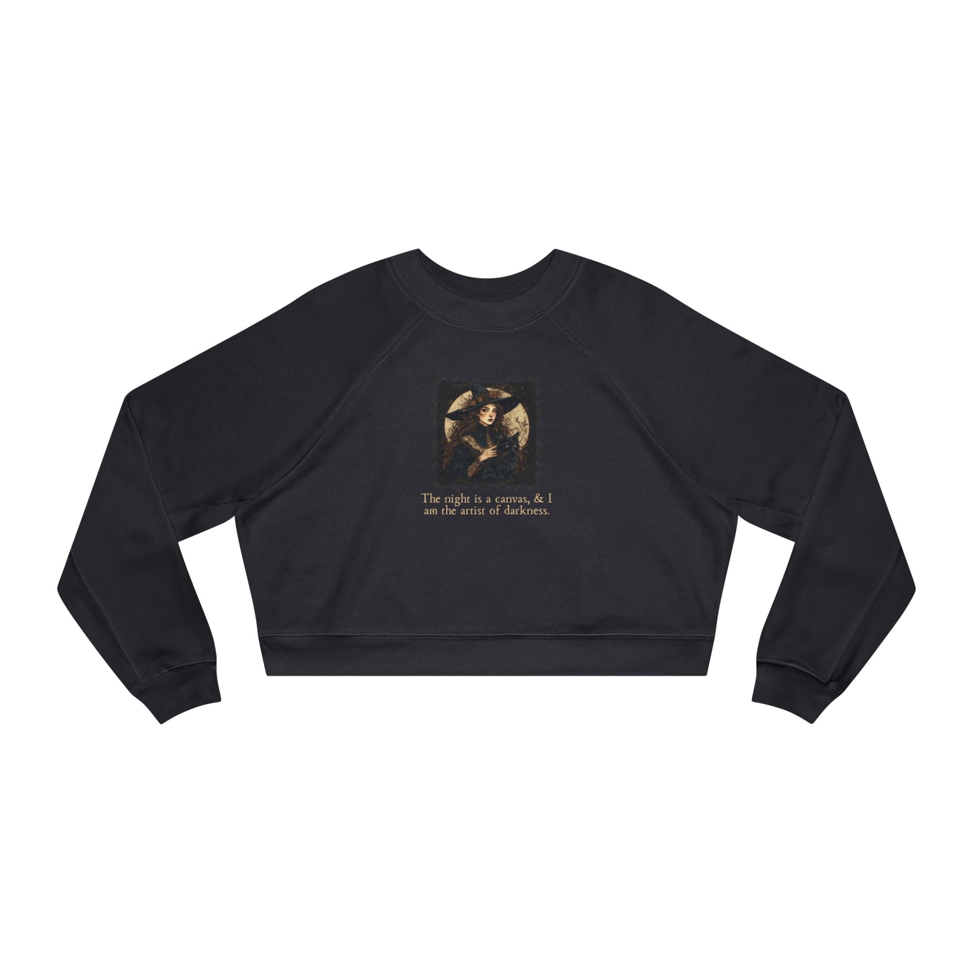 Artist of Darkness Women's Cropped Fleece Pullover