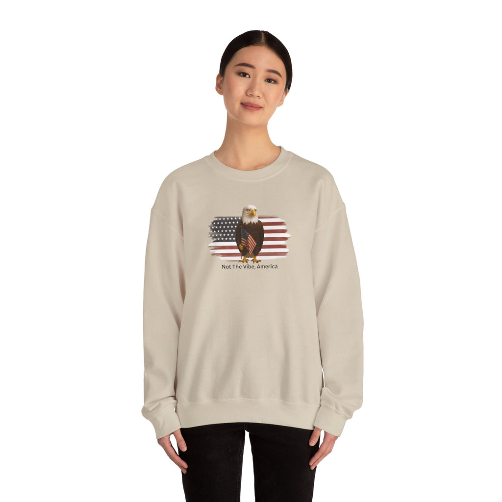 Not the Vibe, America – Political Parody Crewneck Sweatshirt