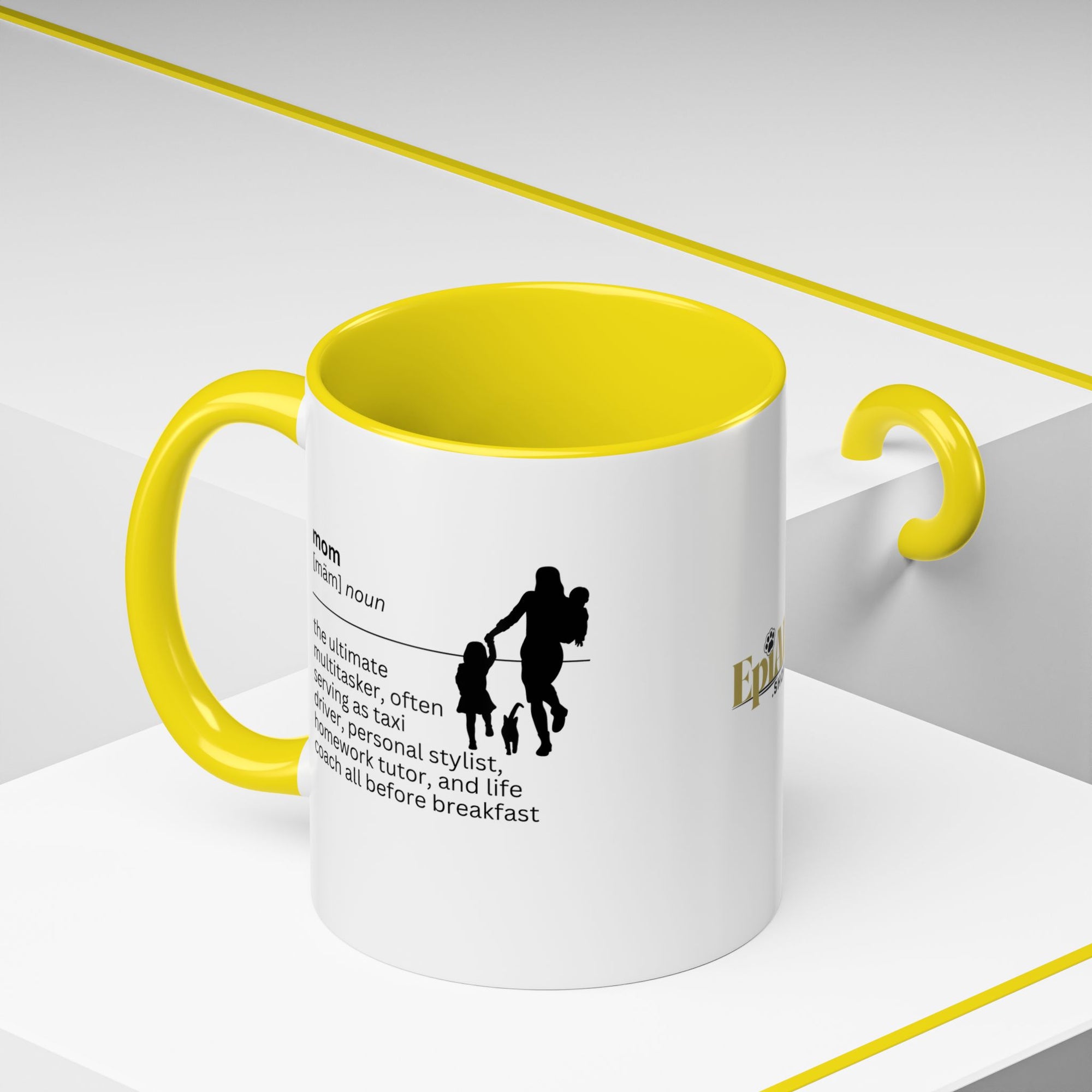 Mom Multitasker Accent Coffee Mug - Perfect Gift for Moms