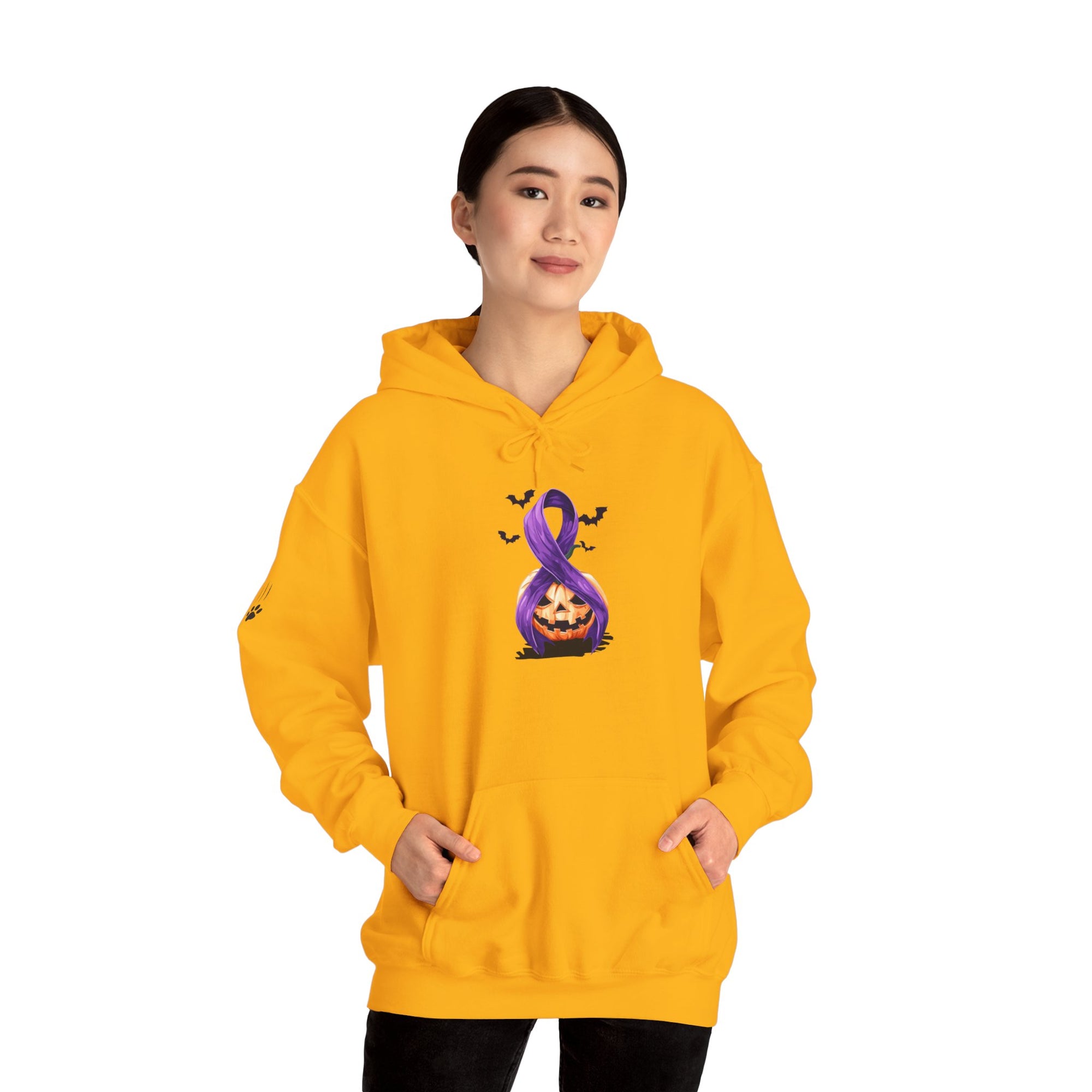Pumpkins & Purple Ribbons Hoodie
