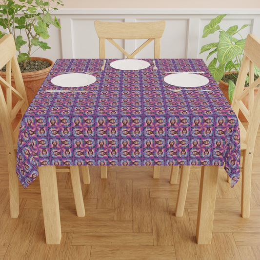 Colorful Brain Epilepsy Awareness Tablecloth