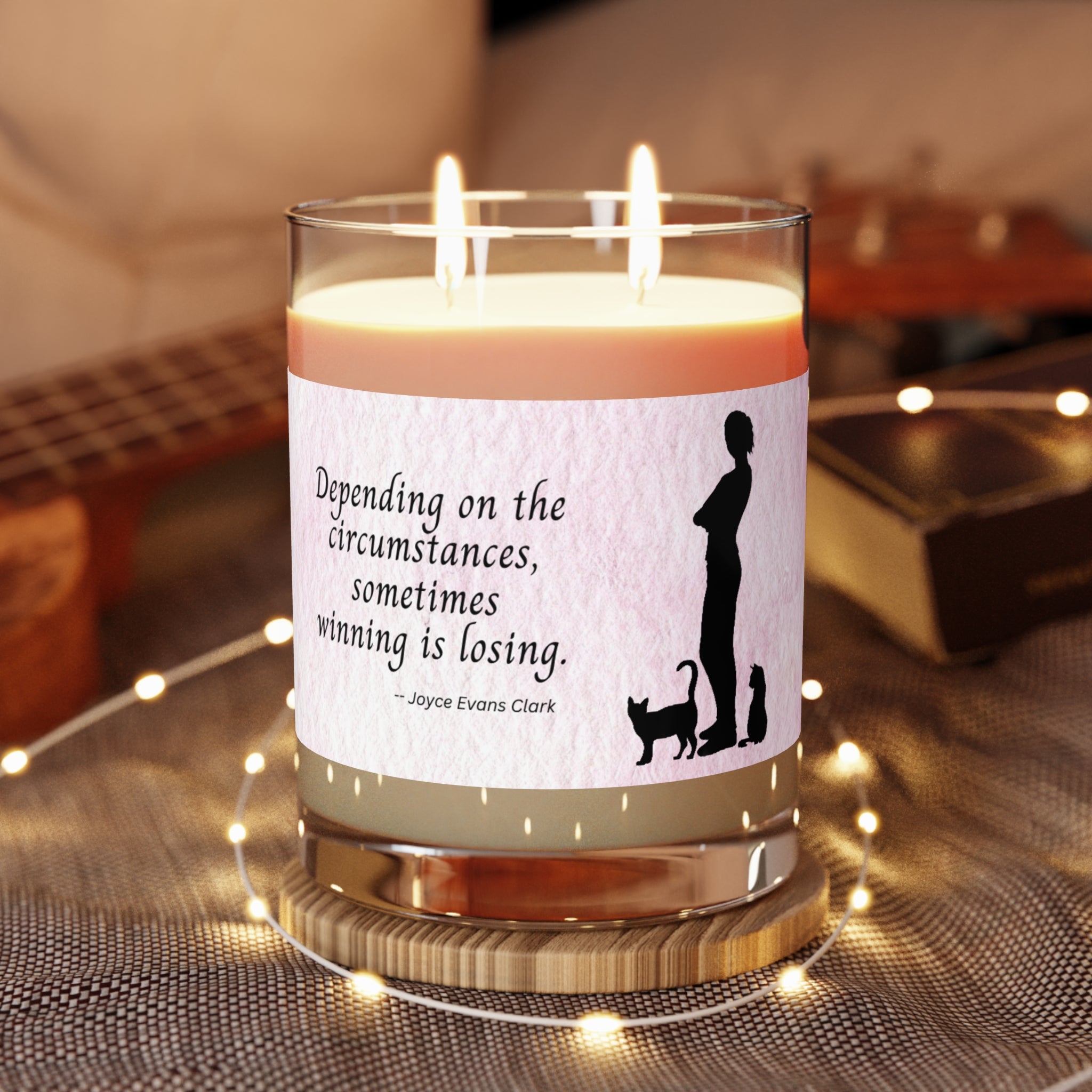 Photo depicting the ​Winning is Losing Scented Candle - Full Glass, 11oz from EpiAl's Shop.