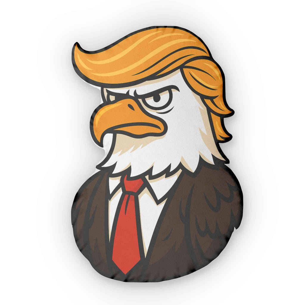 Patriotic Eagle Parody Shaped Pillow