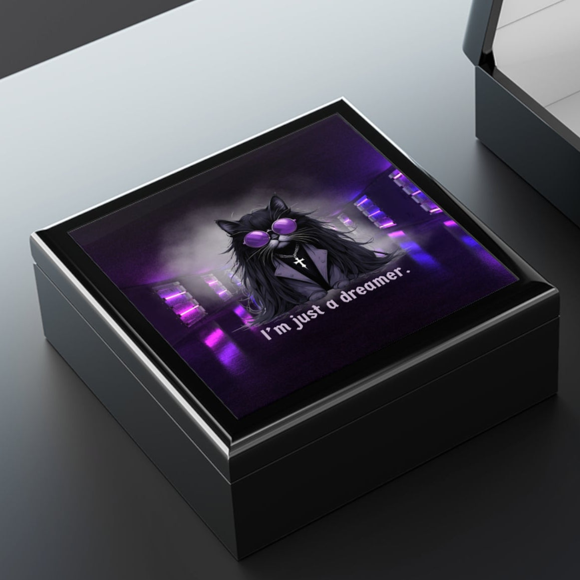 Dreamer Ozzy Cat Jewelry Box