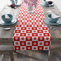 Red & White Paws Table Runner (Cotton, Poly) - EpiAl's Shop