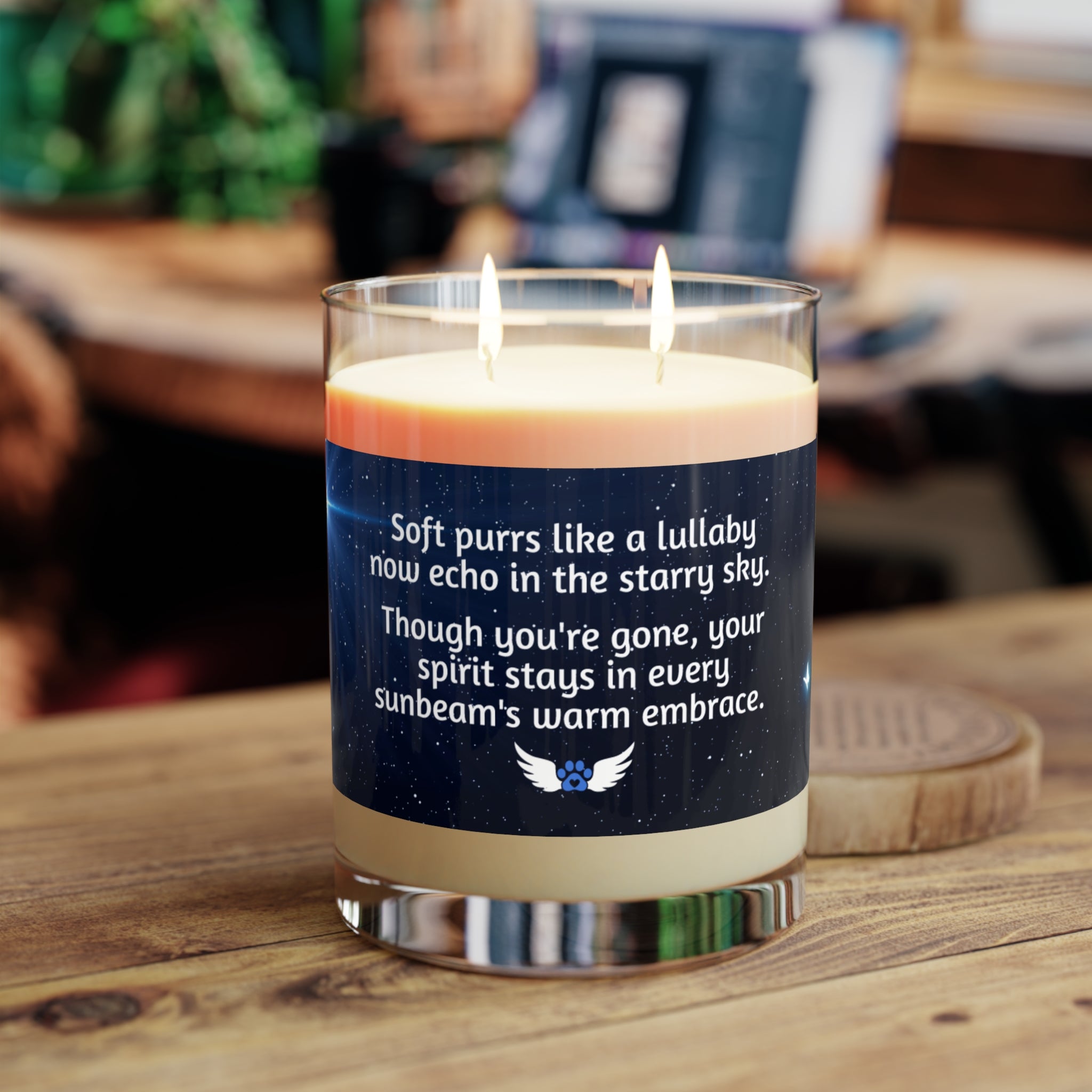 Photo depicting the ​Your Spirit Stays Scented Candle - Full Glass, 11oz from EpiAl's Shop.