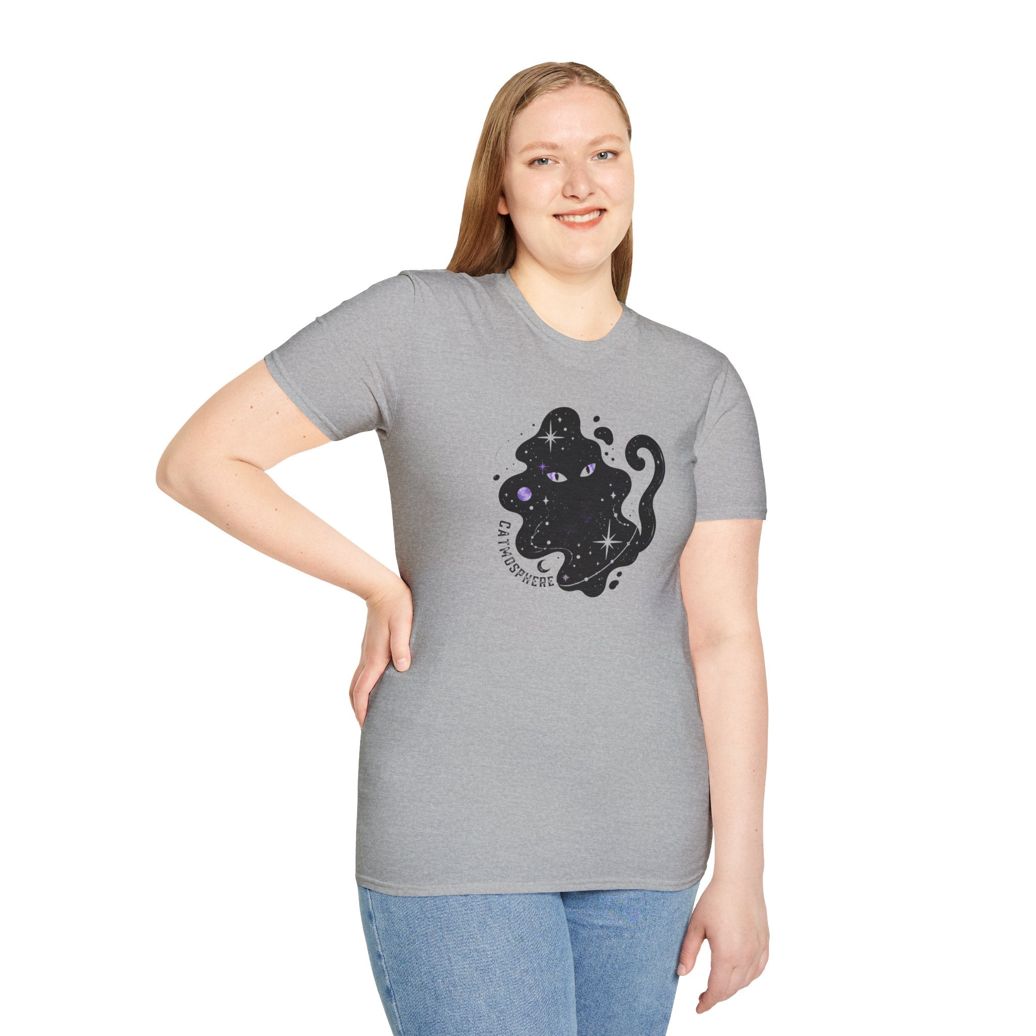 Catmosphere Cosmic Cat T-Shirt | Celestial Black Cat Graphic Tee