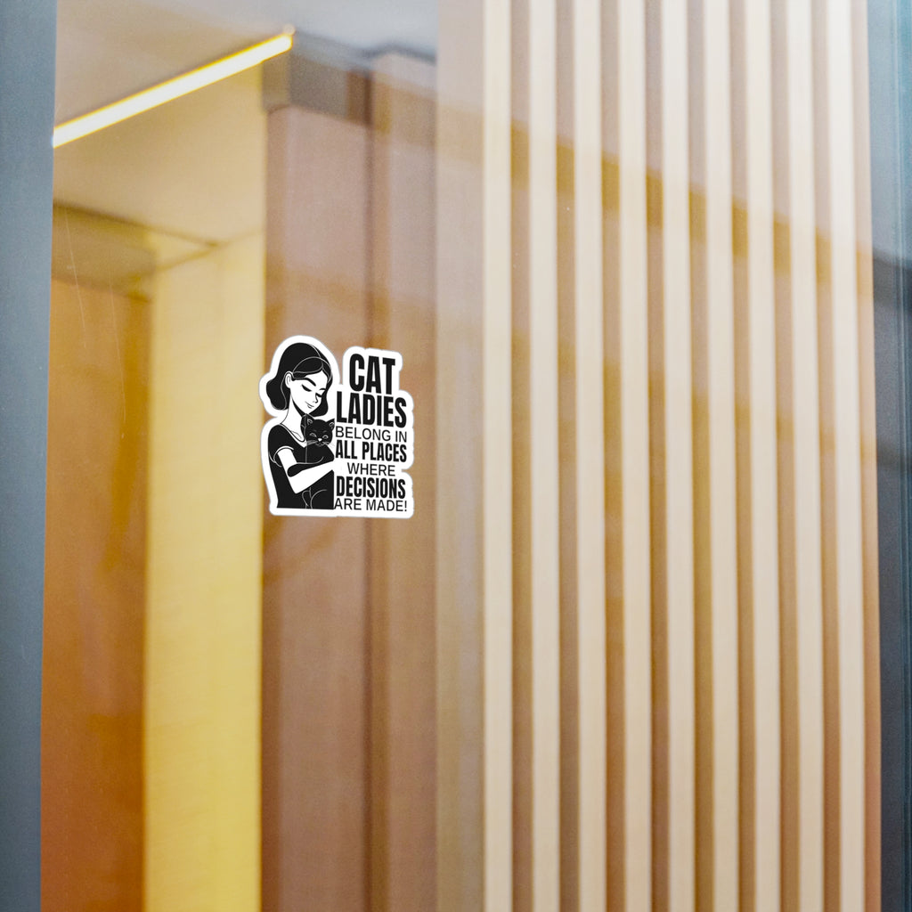 Cat Lady Vinyl Decal for Cat Lovers