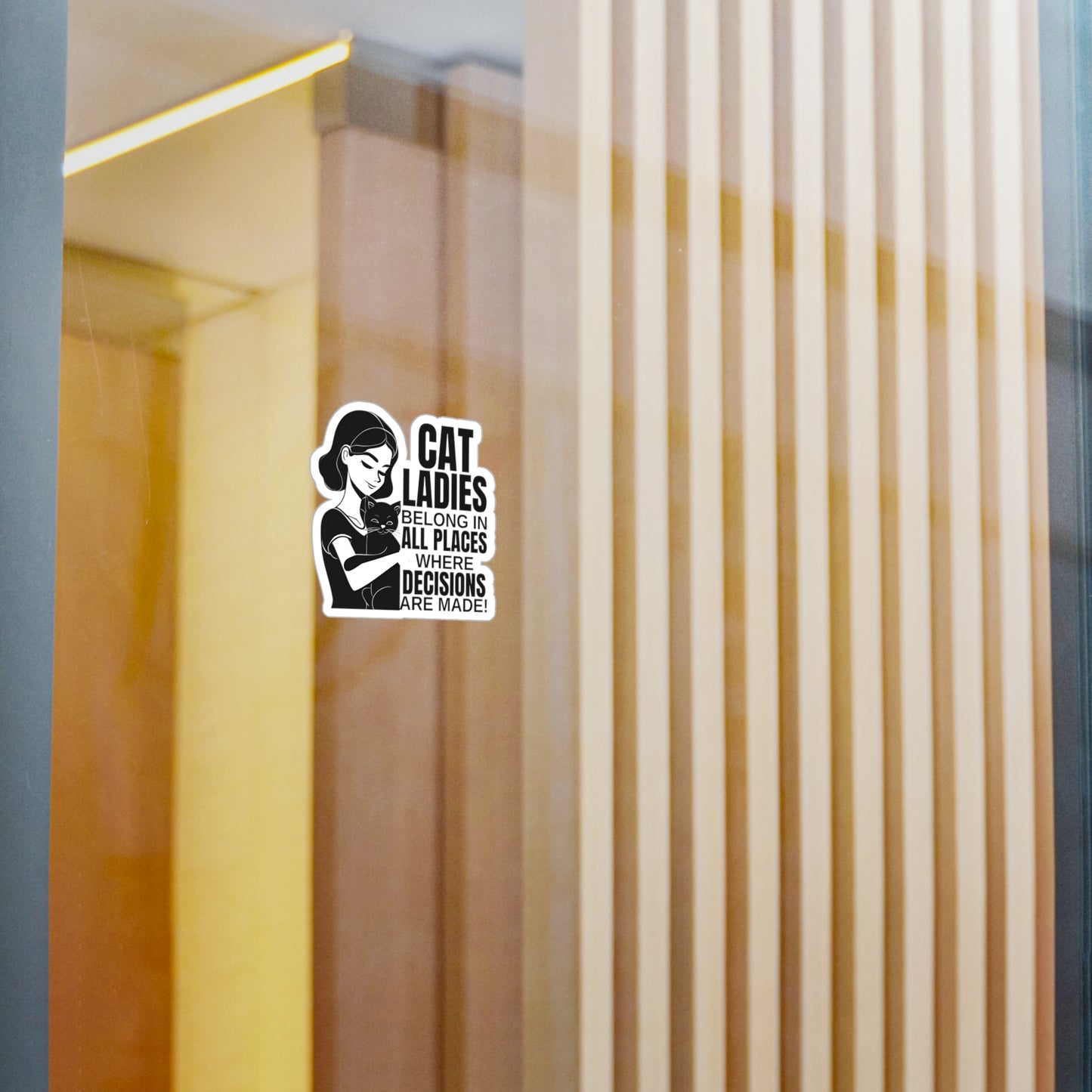 Cat Lady Vinyl Decal for Cat Lovers