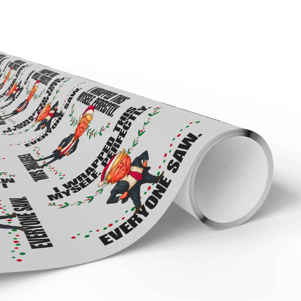 I Wrapped This Myself Wrapping Paper – Political Parody