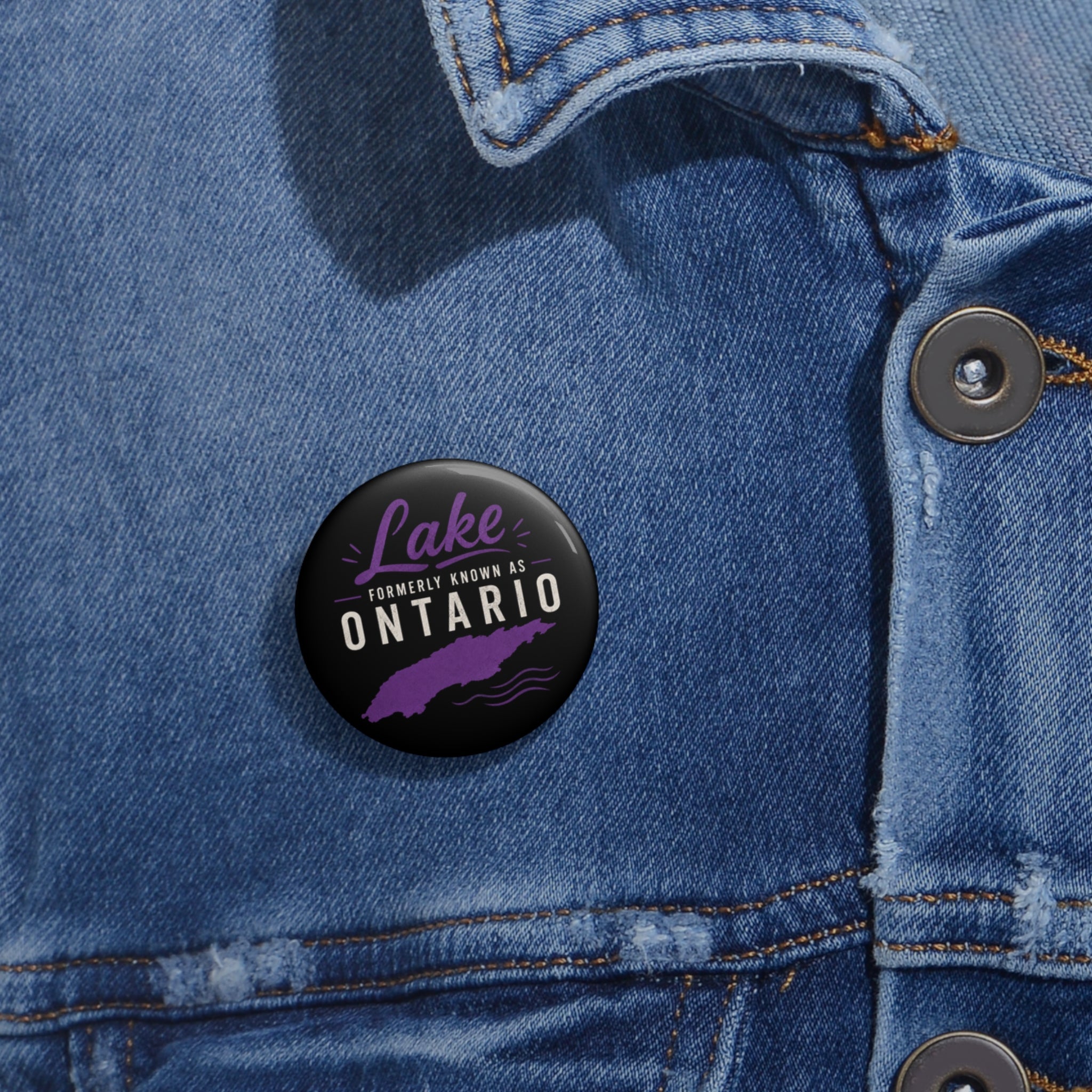 Lake Formerly Known as Ontario Pinback Button
