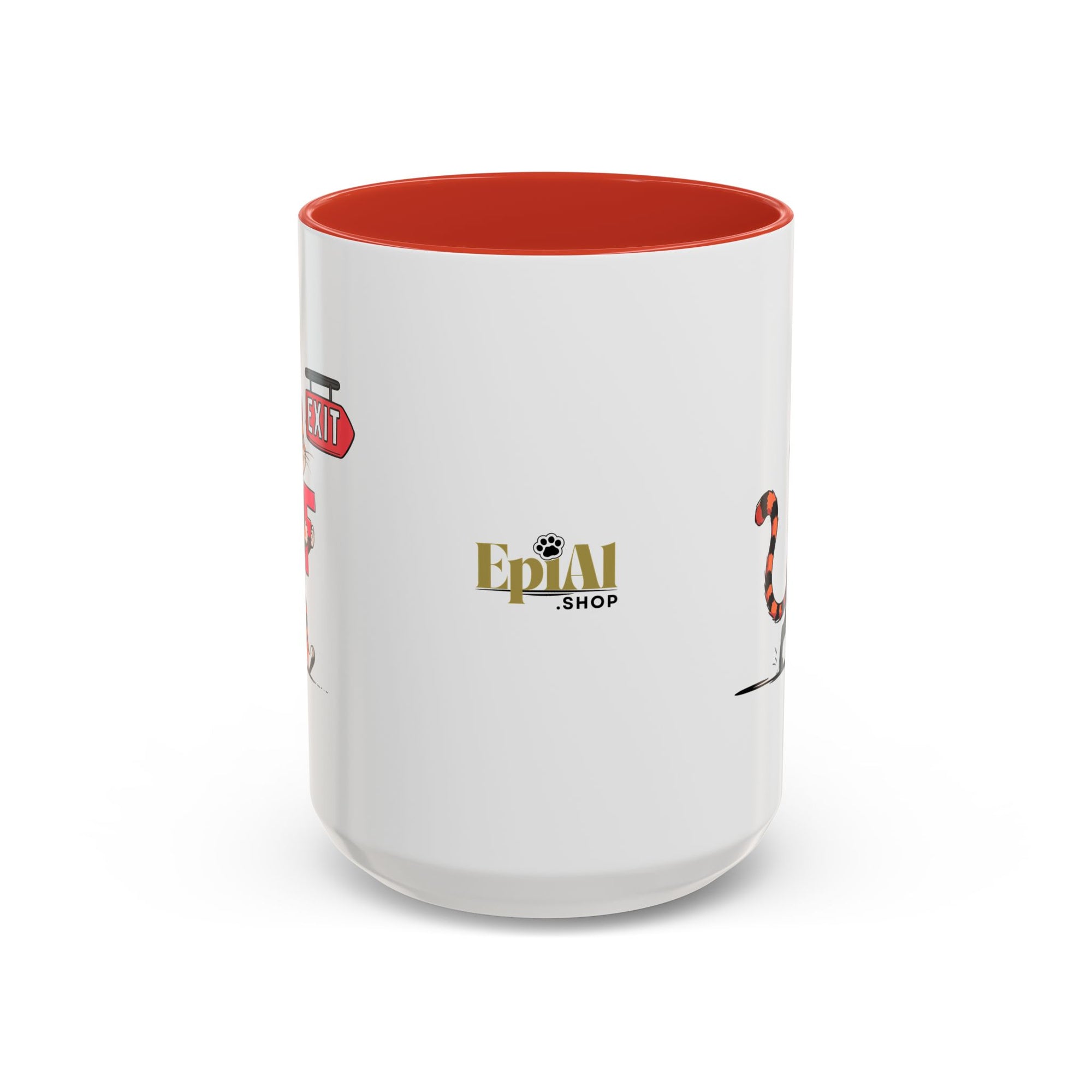 Getting the F Outta Here Cat Coffee Mug