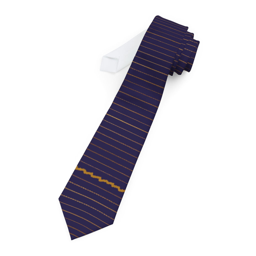 Interrupted Lines Epilepsy Awareness Necktie