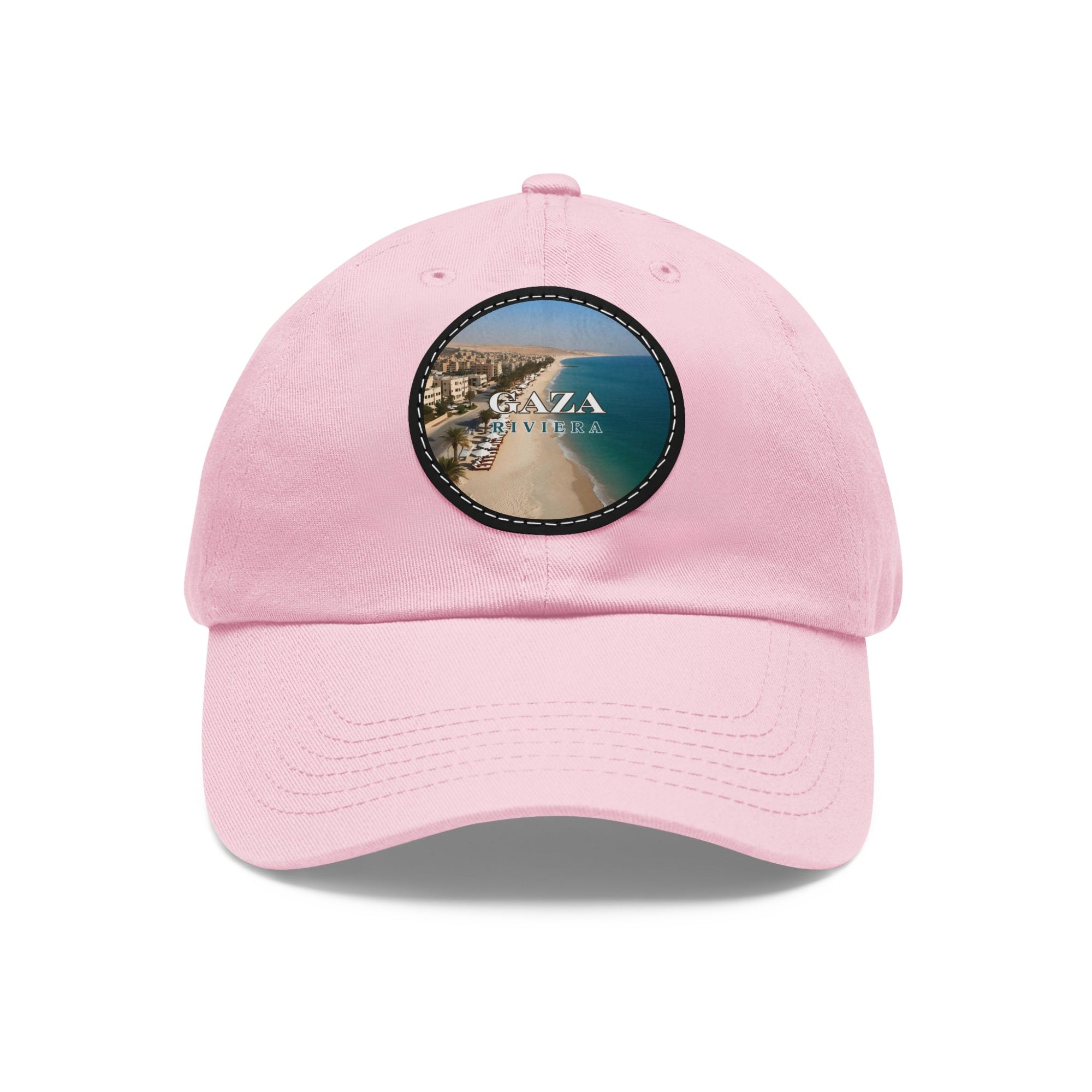 Gaza Riviera Dad Hat with Leather Patch Printify