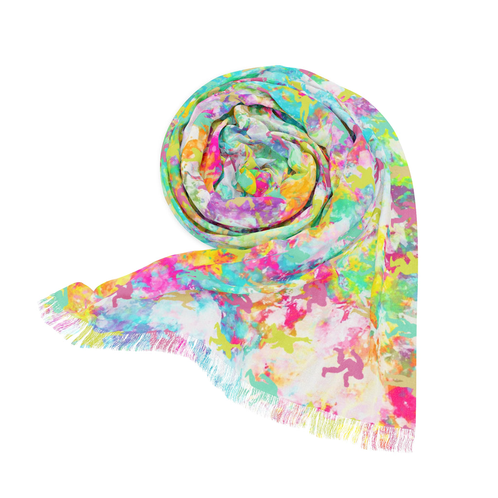 Hide & Squatch | Colorful Tie-Dye Hidden Bigfoot Scarf
