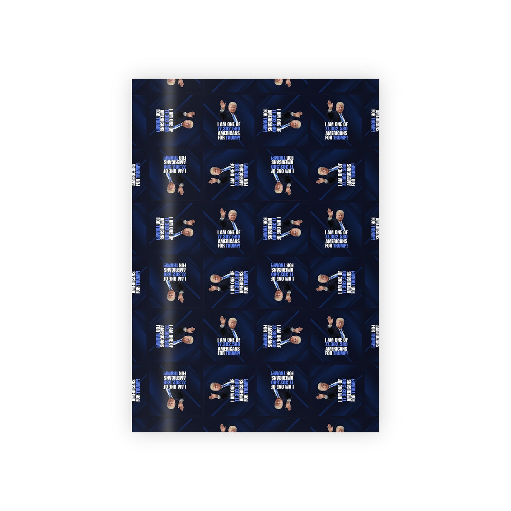 Funny Gift Wrapping Paper - Americans for Trump - 1pc Roll Printify