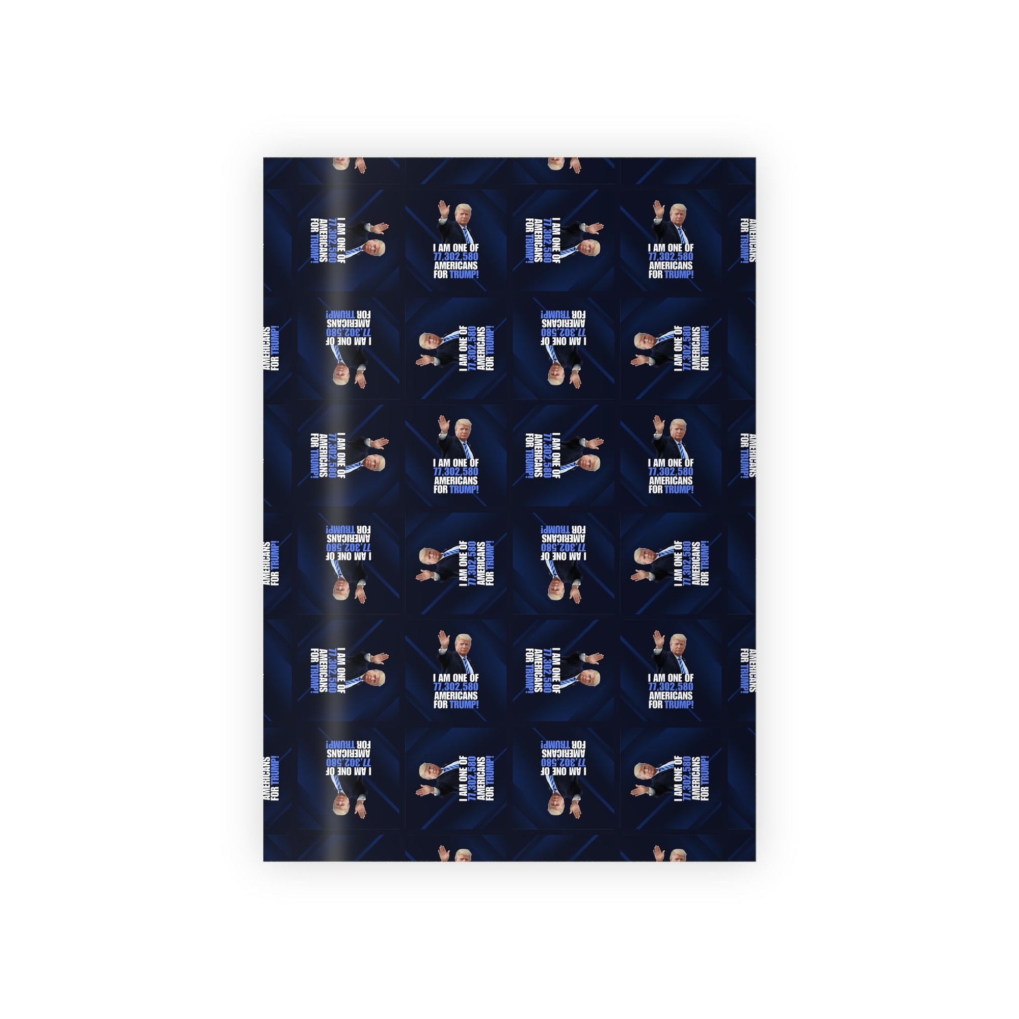 Funny Gift Wrapping Paper - Americans for Trump - 1pc Roll Printify
