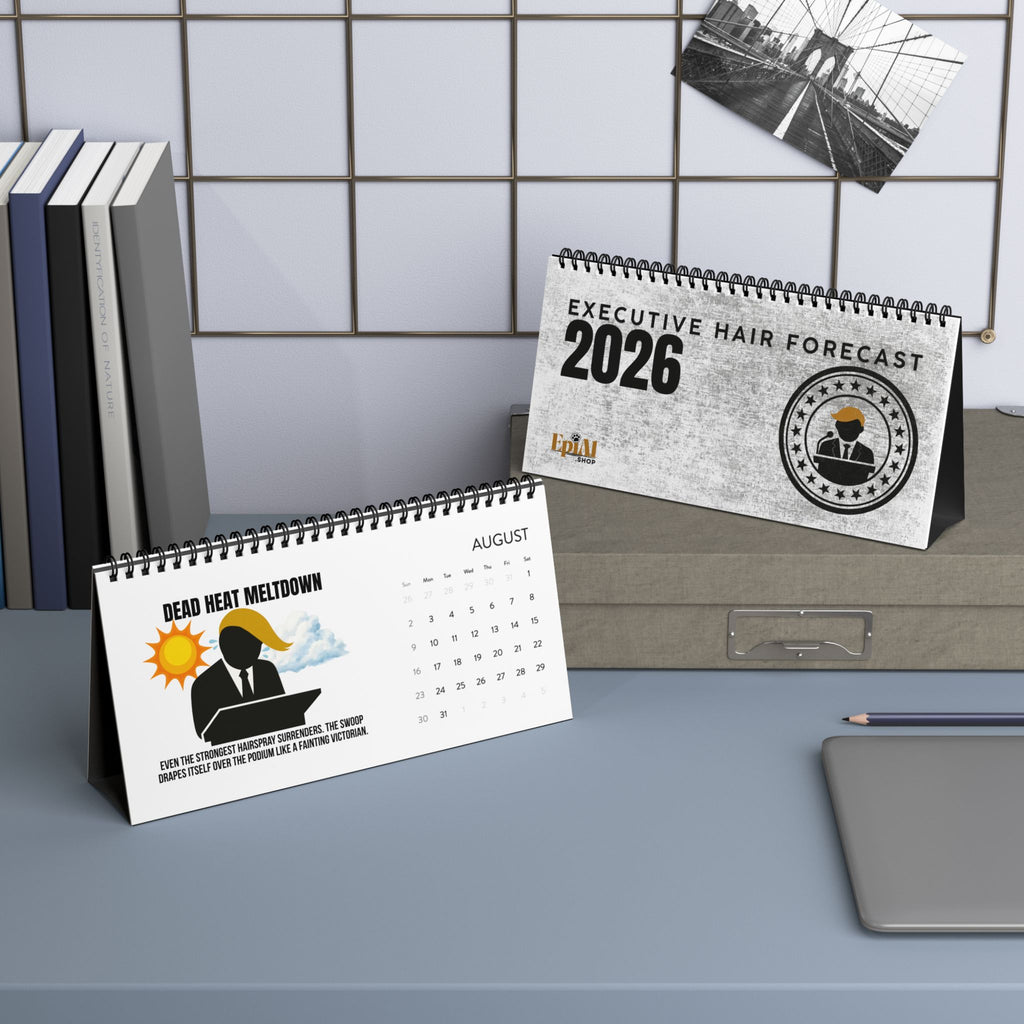 Executive Hair Forecast 2026 Desktop Calendar