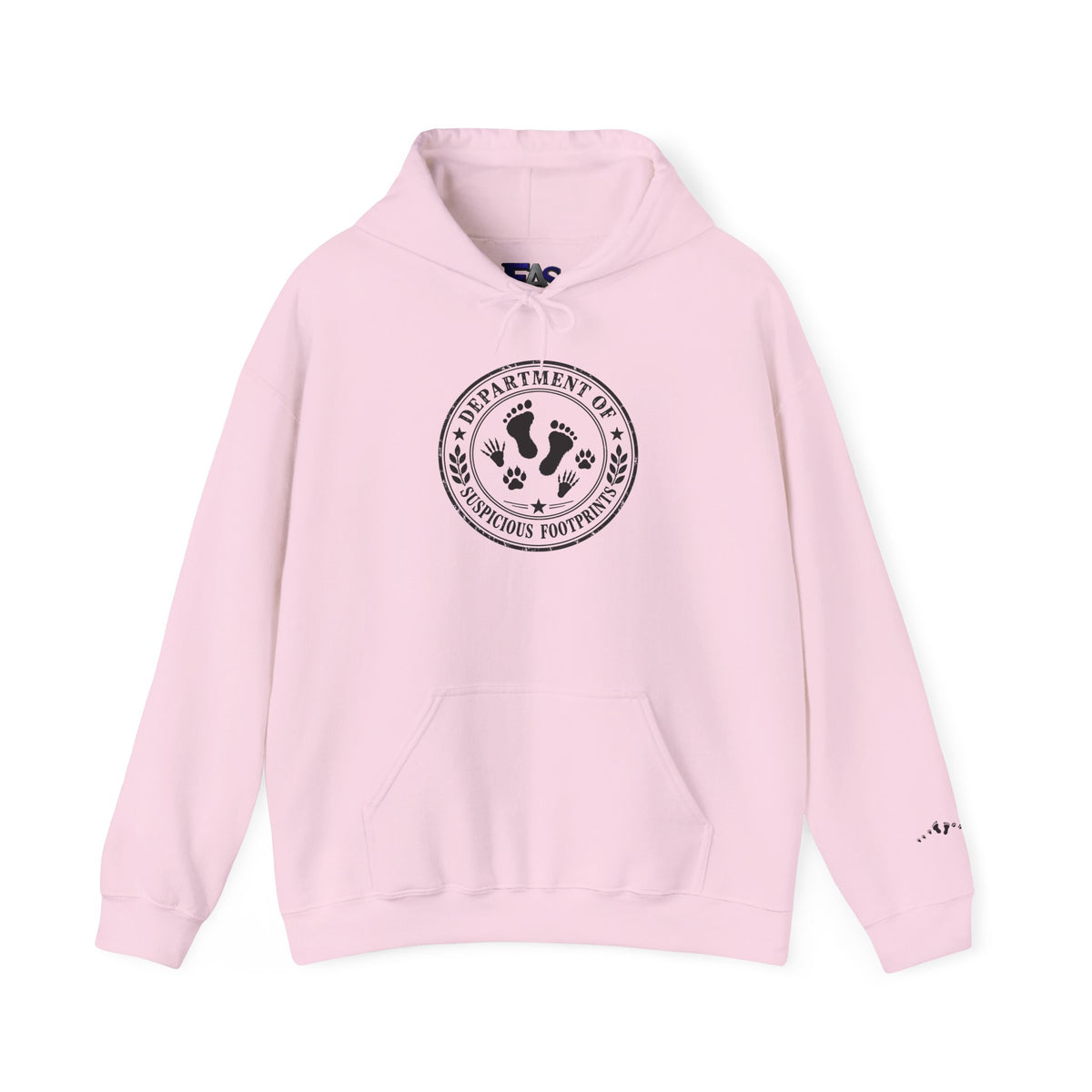 Department of Suspicious Footprints Hoodie | Bigfoot, Raccoon & Cat Cryptid Sweatshirt