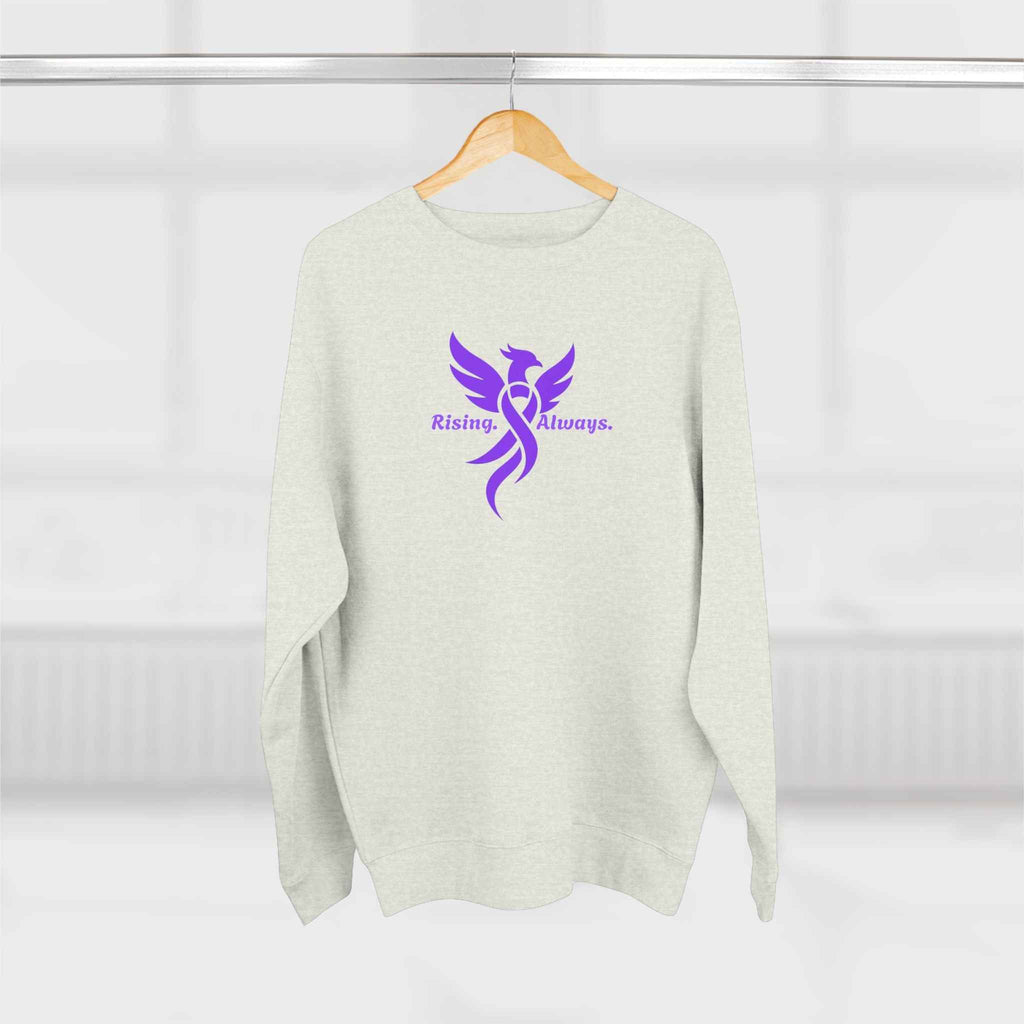 Rising Always Epilepsy Awareness Phoenix Ribbon Sweatshirt
