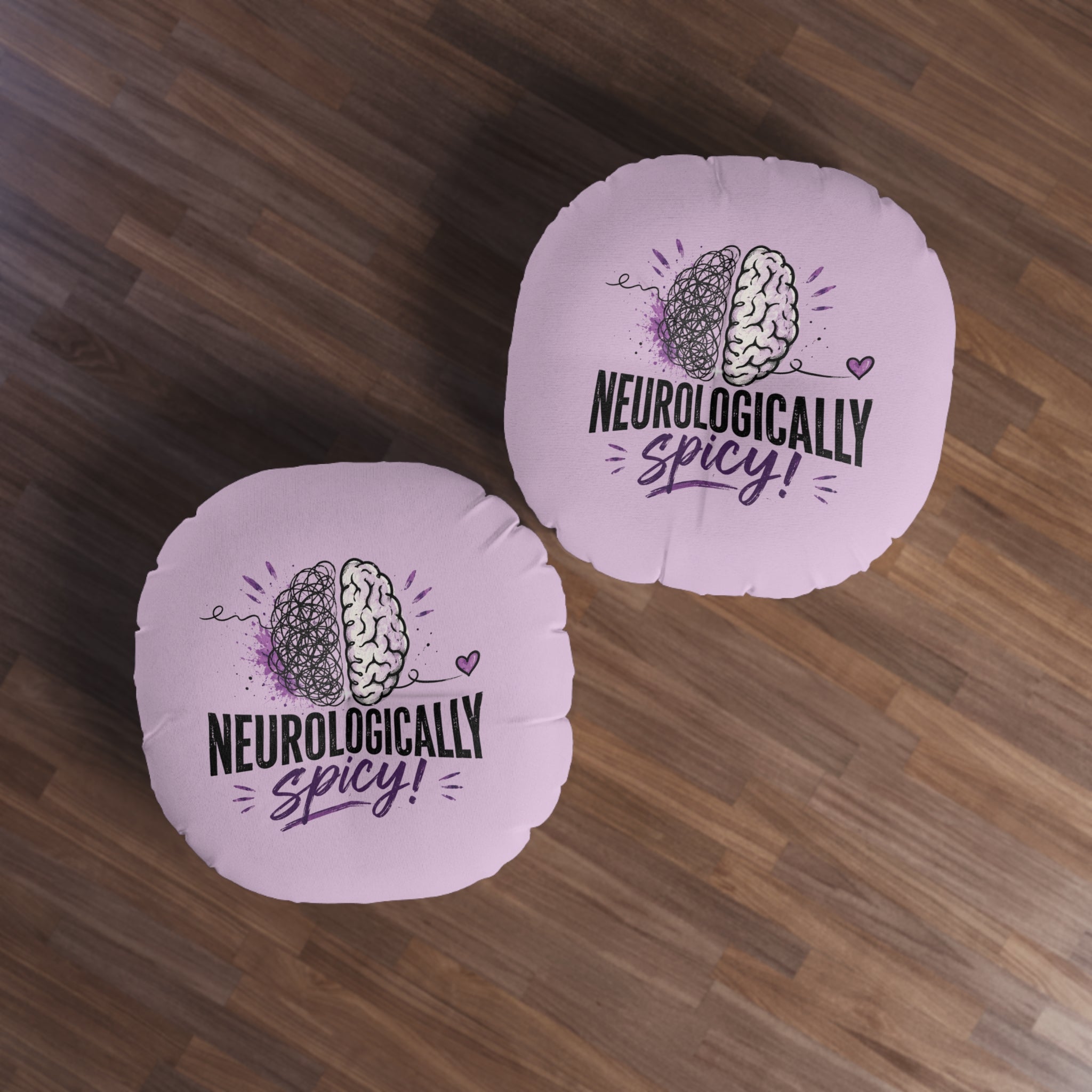 Neurologically Spicy Epilepsy Awareness Round Floor Pillow (Lavender)