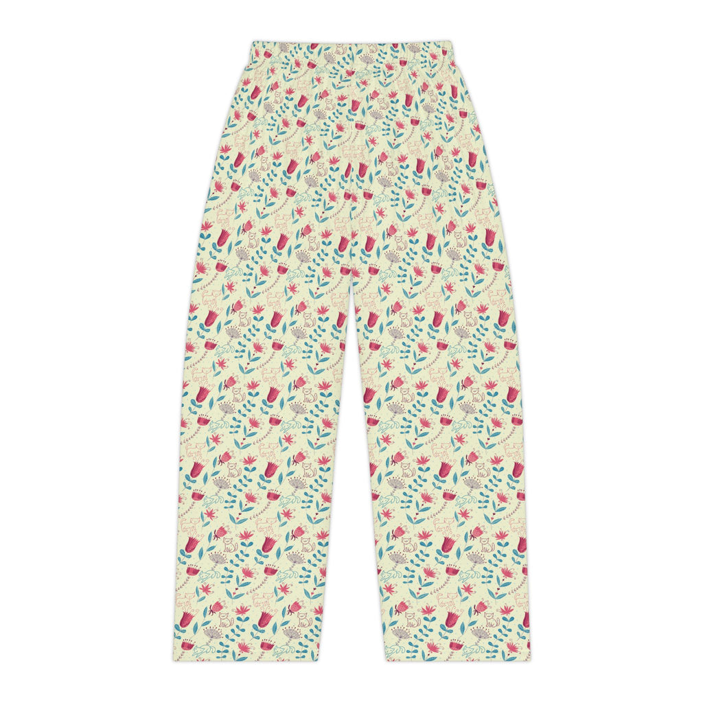 Secret Garden Cats & Flowers Pajama Pants