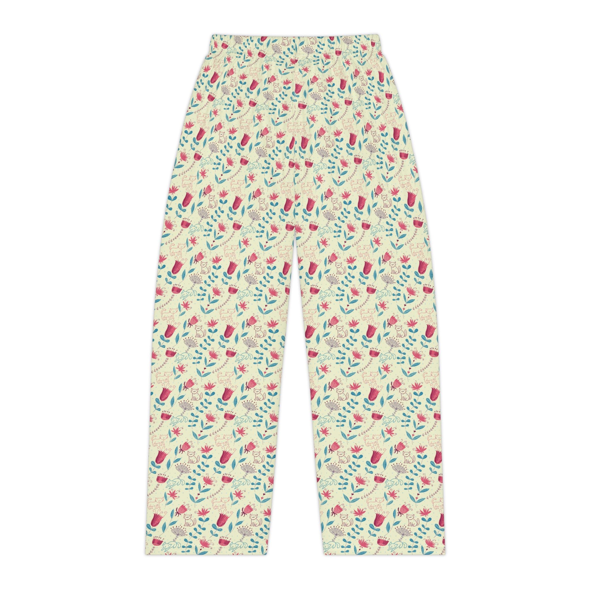 Secret Garden Cats & Flowers Pajama Pants