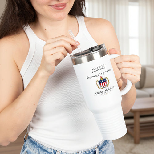 Associate Professor – Yugeology Department 40oz Tumbler | Political Parody