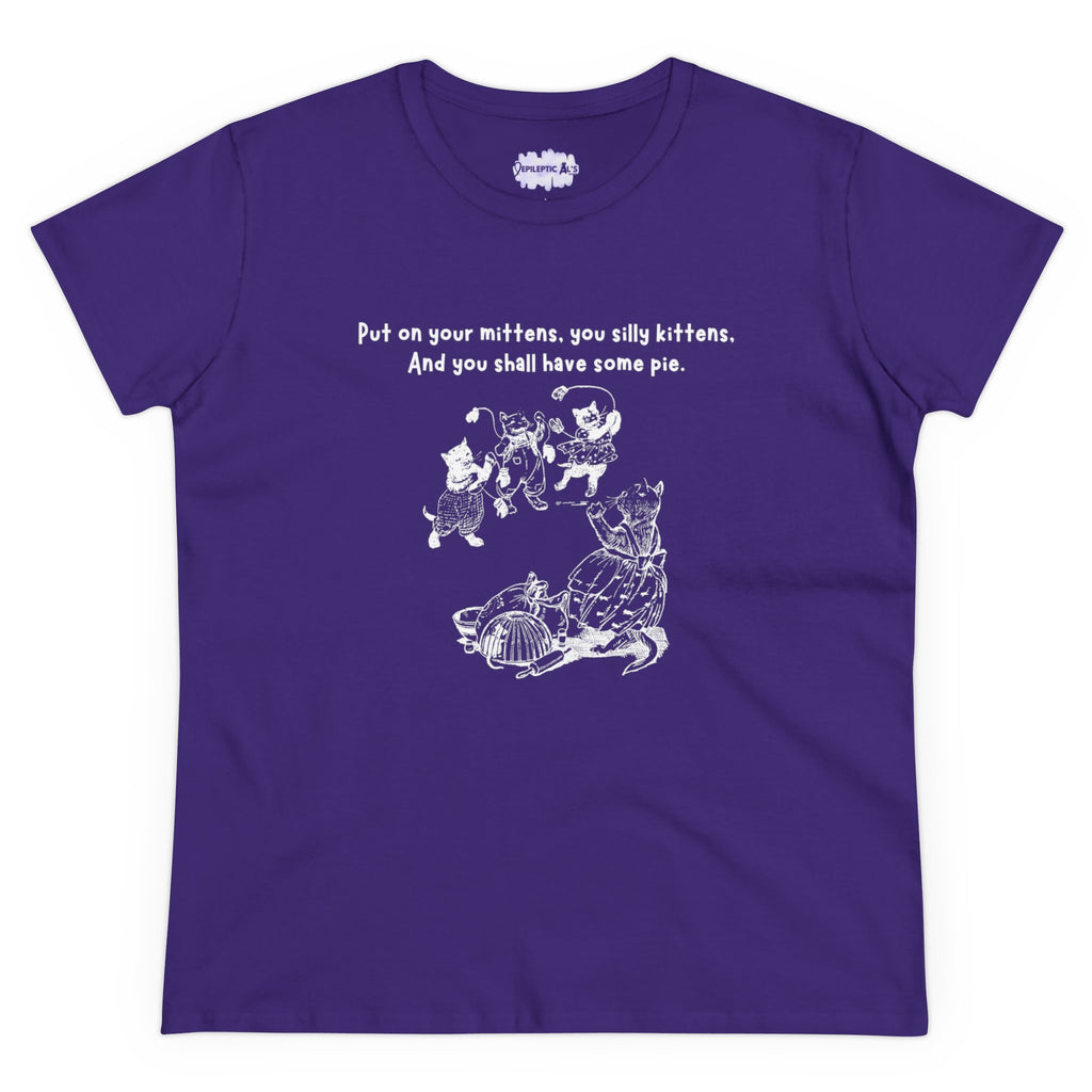 Kittens and Mittens Women's Midweight Cotton Tee - T - Shirt - Epileptic Al’s Shop