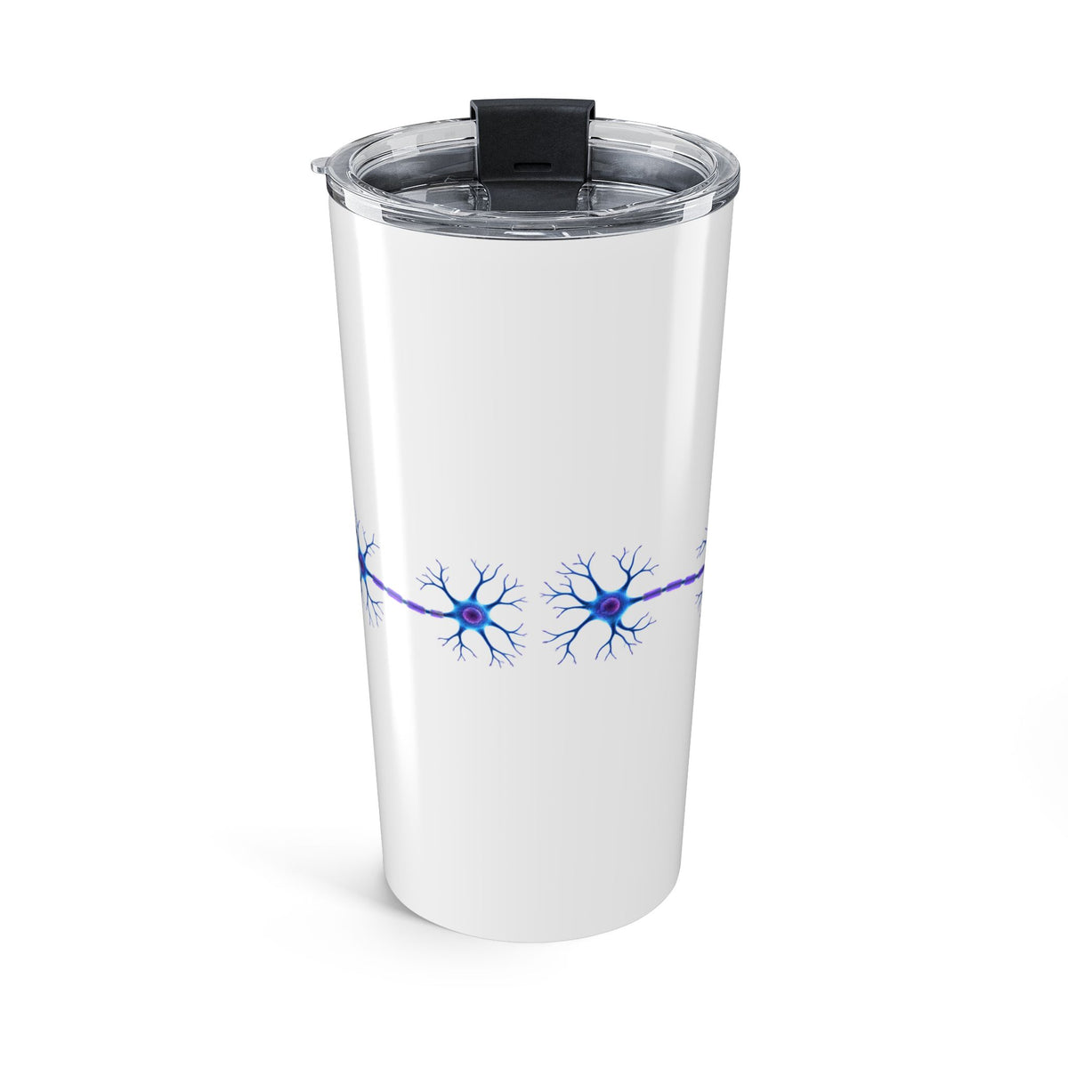 Epilepsy Awareness Purple Ribbon & Neuron 20 oz Insulated Tumbler