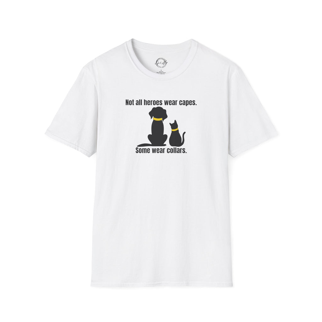 Heroes in Collars Unisex Softstyle T - Shirt - T - Shirt - Epileptic Al’s Shop