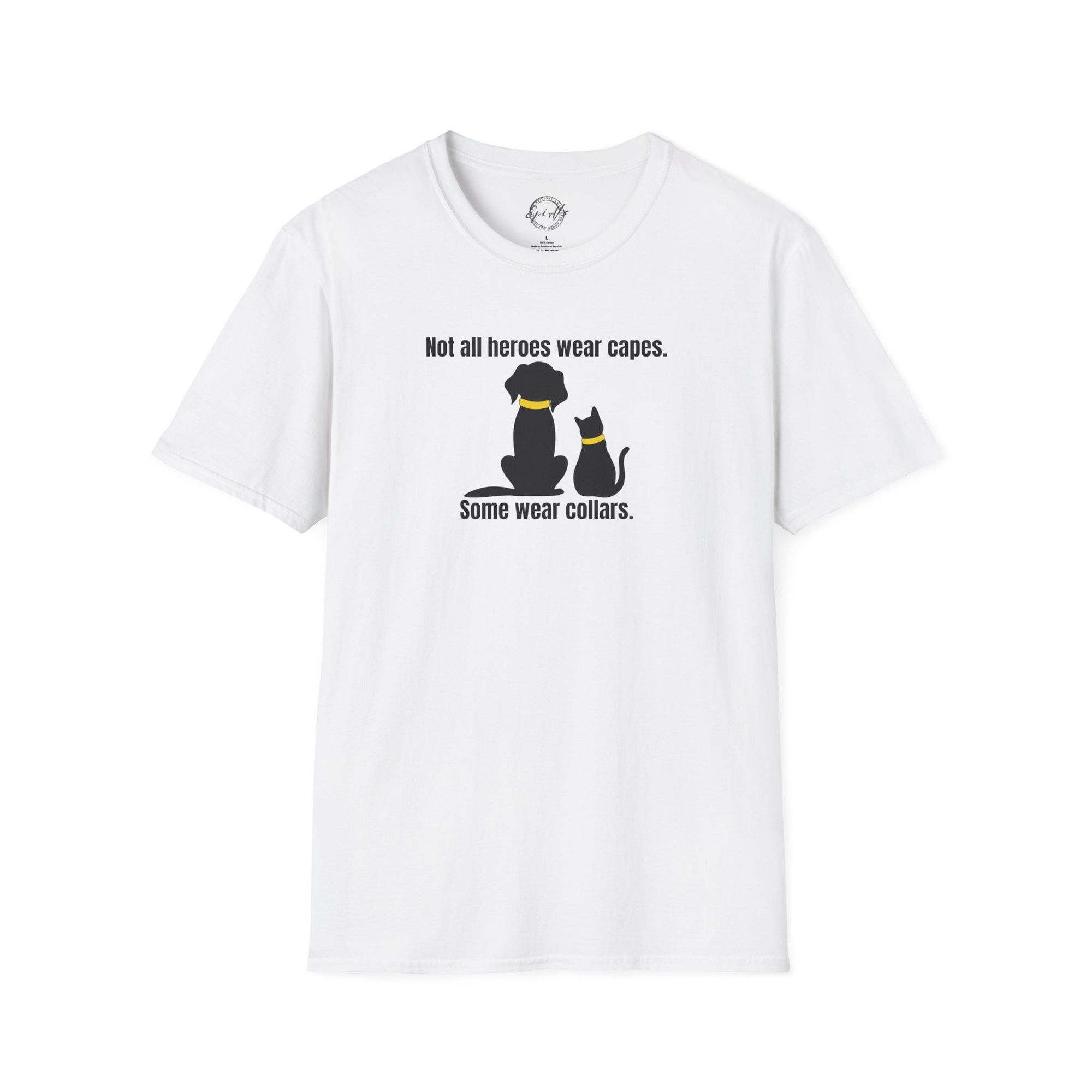 Heroes in Collars Unisex Softstyle T - Shirt - T - Shirt - Epileptic Al’s Shop