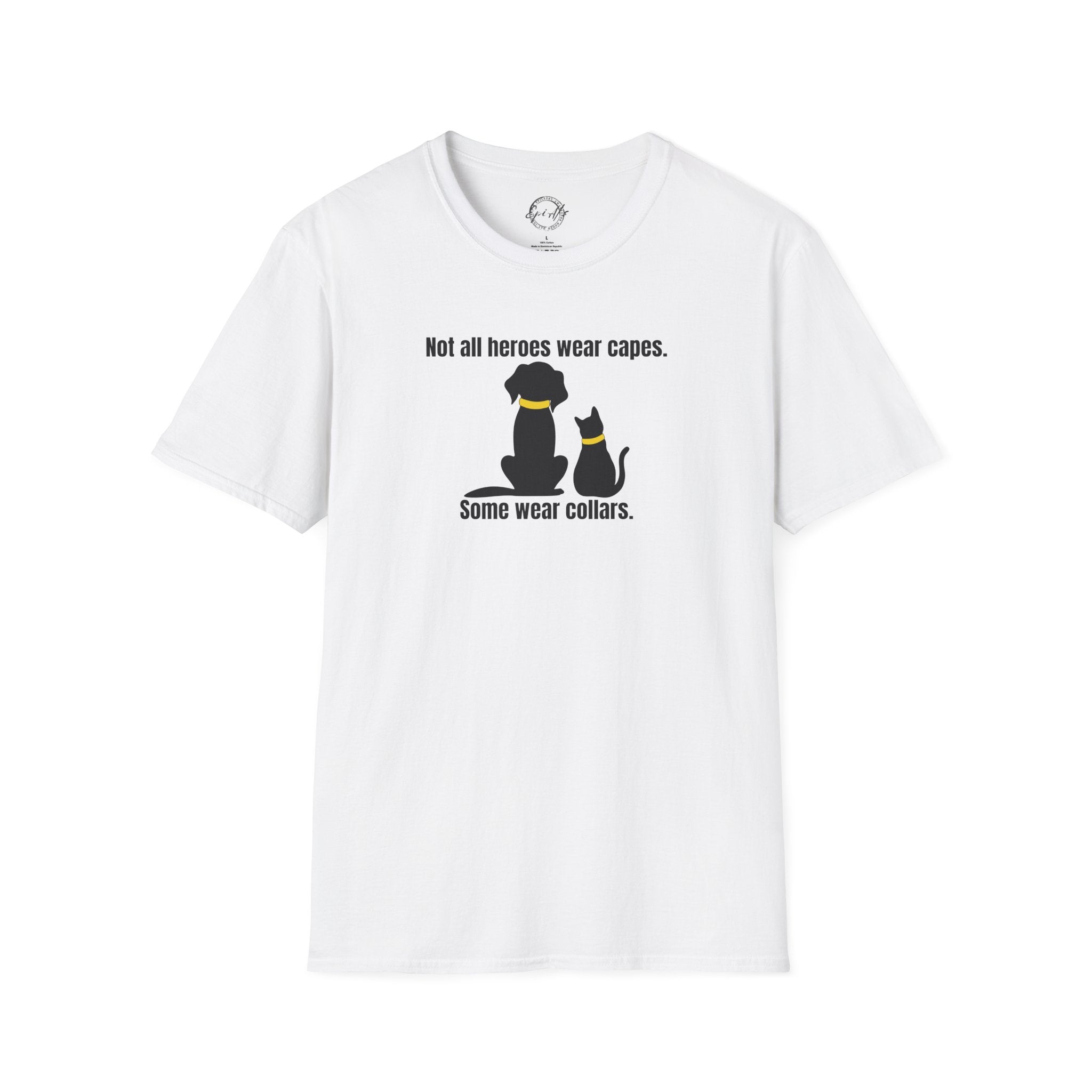 Heroes in Collars Unisex Softstyle T - Shirt - T - Shirt - Epileptic Al’s Shop