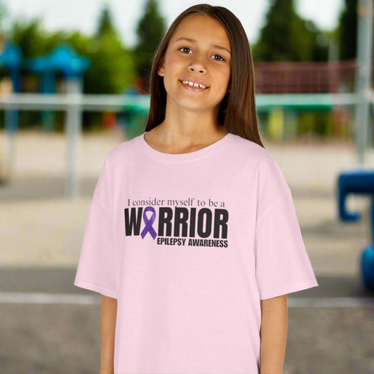 Kids Warrior Awareness Tee - Empowering Design for Epilepsy Awareness