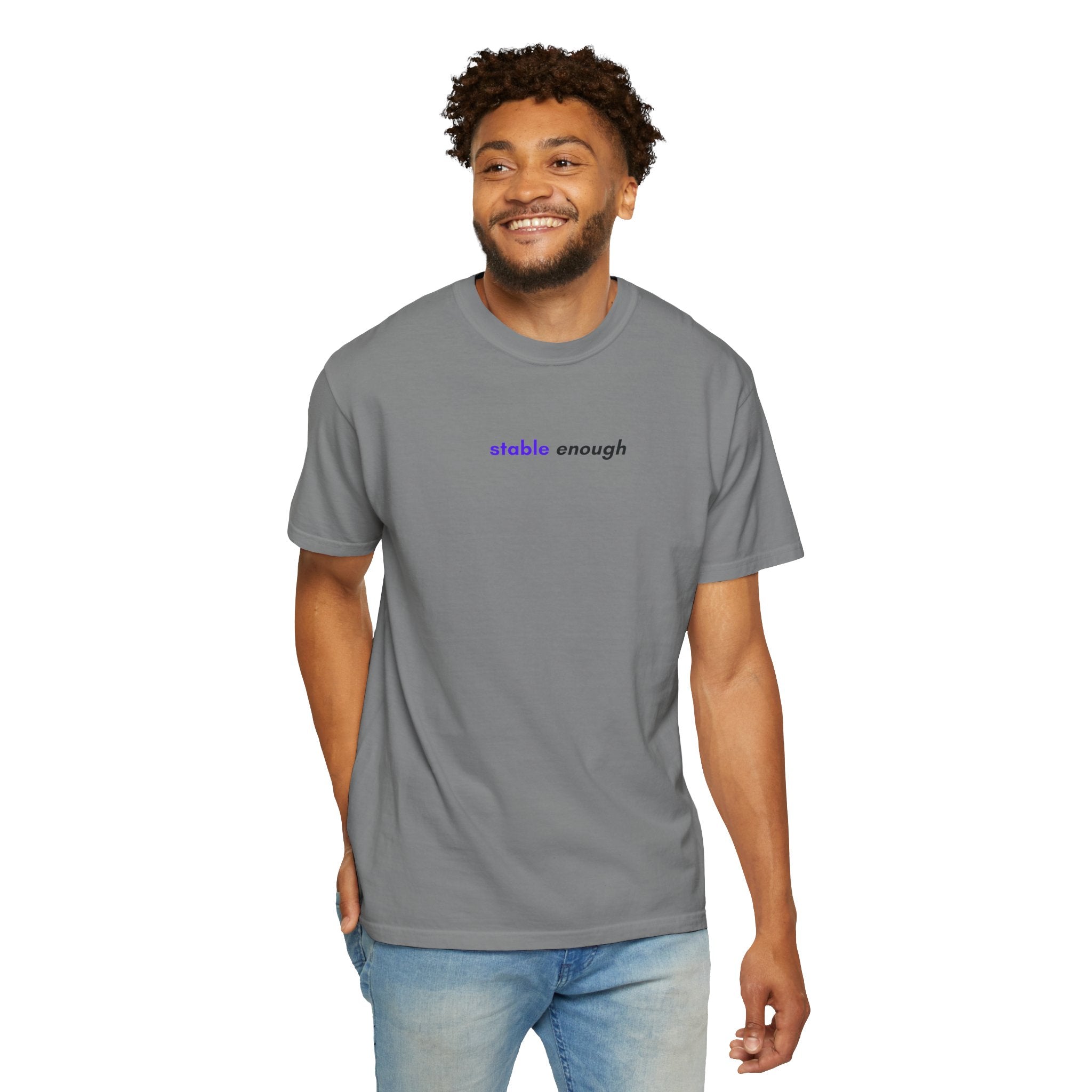 Stable Enough Epilepsy Awareness T-Shirt | Minimal Awareness Tee