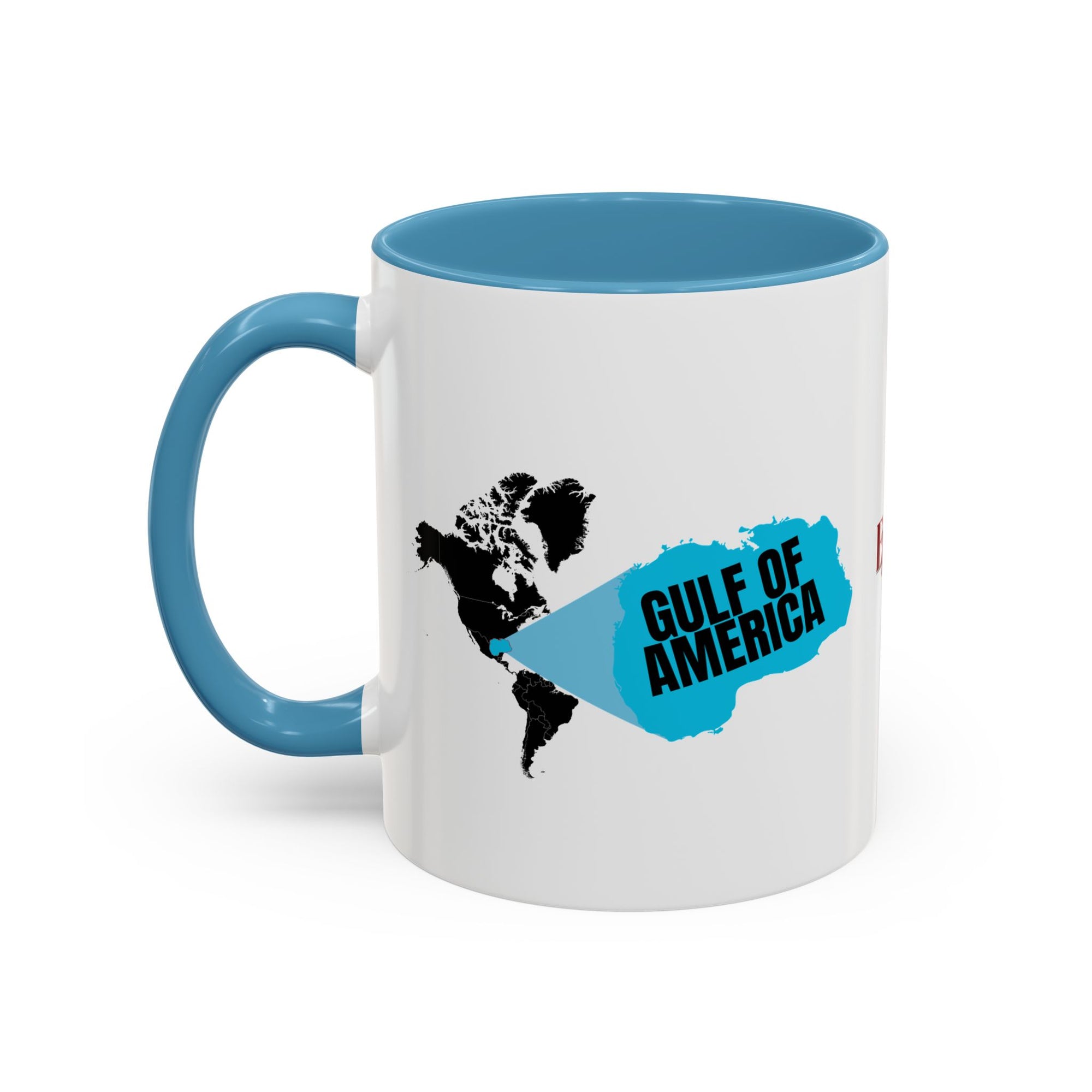 American Gulf Map Accent Coffee Mug