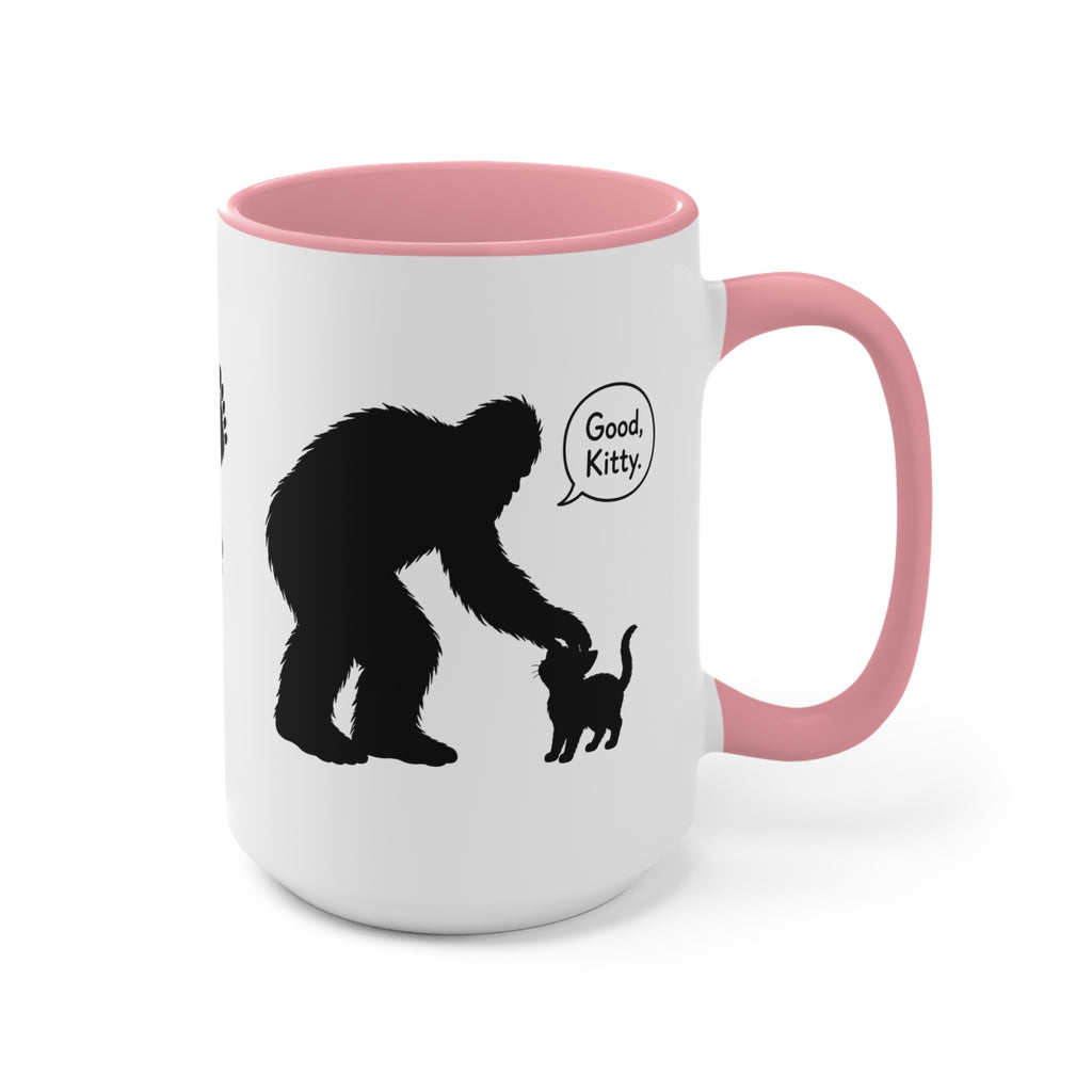 Sasquatch & Cat “Good, Kitty” Accent Mug