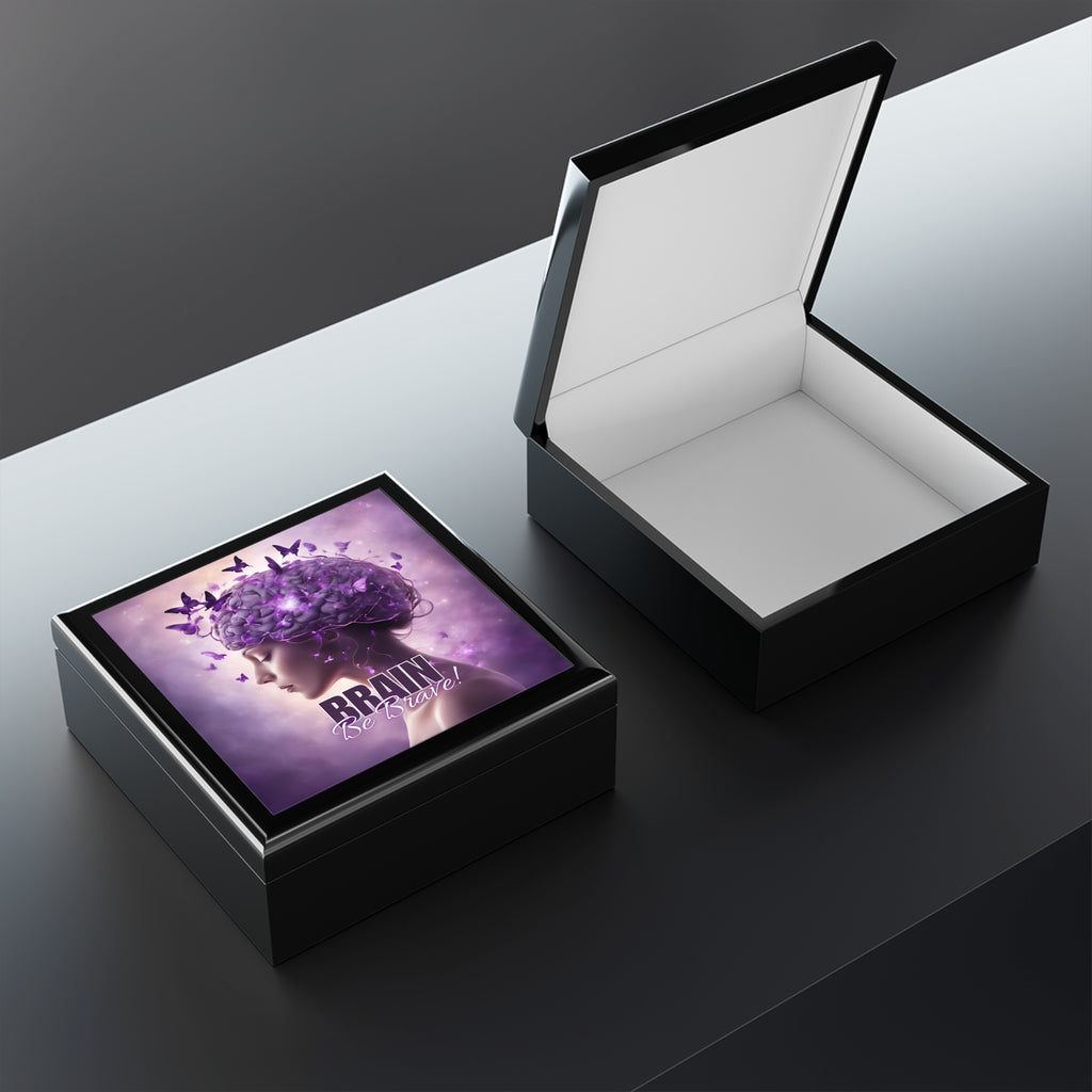 Beautiful Brain Be Brave Jewelry Box
