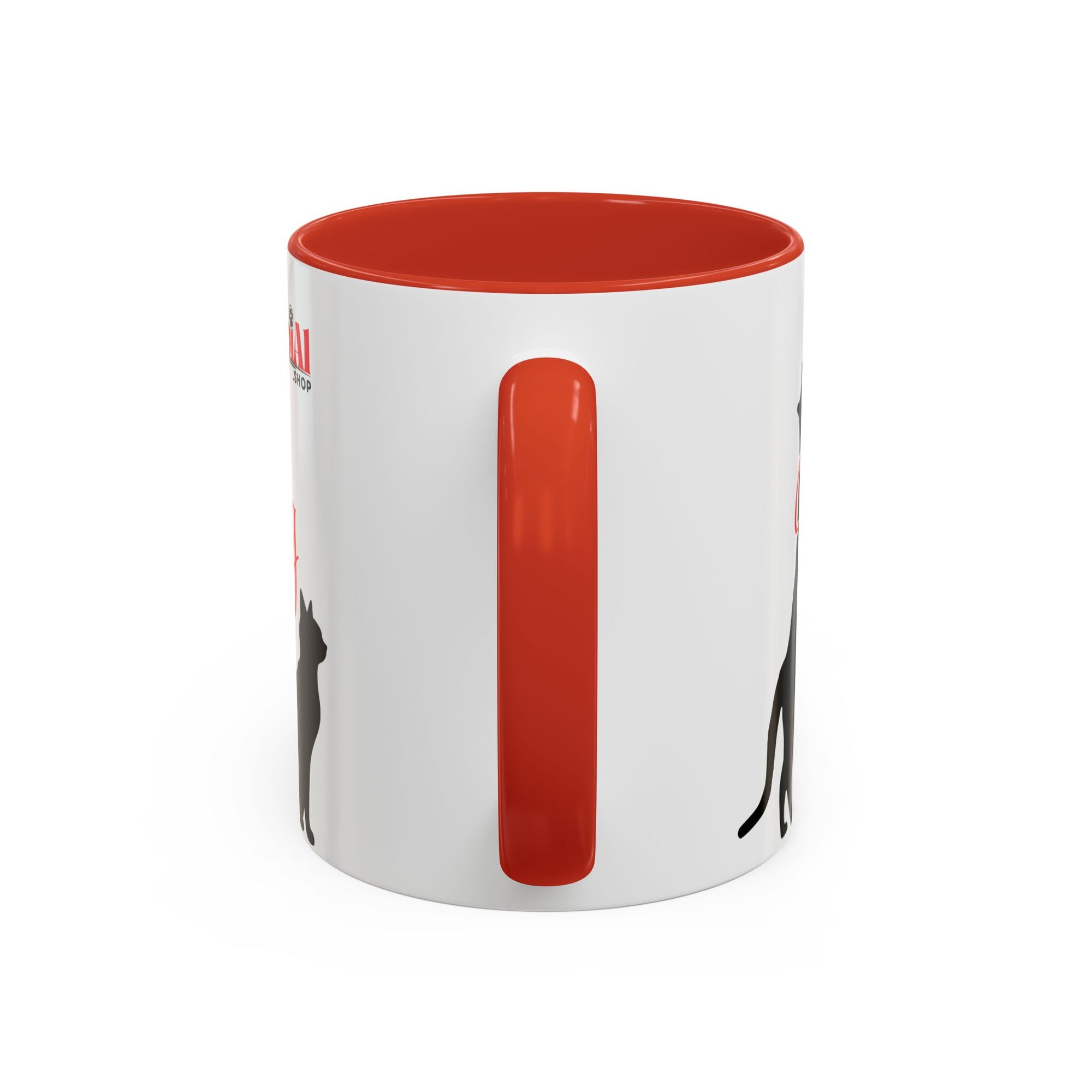 Silhouette Cat Lovers Accent Mug
