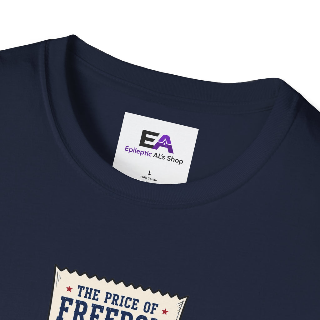 Price of Freedom Patriotic Receipt T-Shirt | Americana Graphic Tee